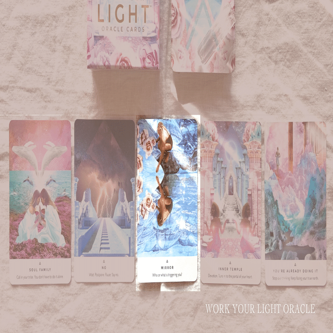 新しくお迎えしたオラクルカードに聴いてみた♡ワークユアライト