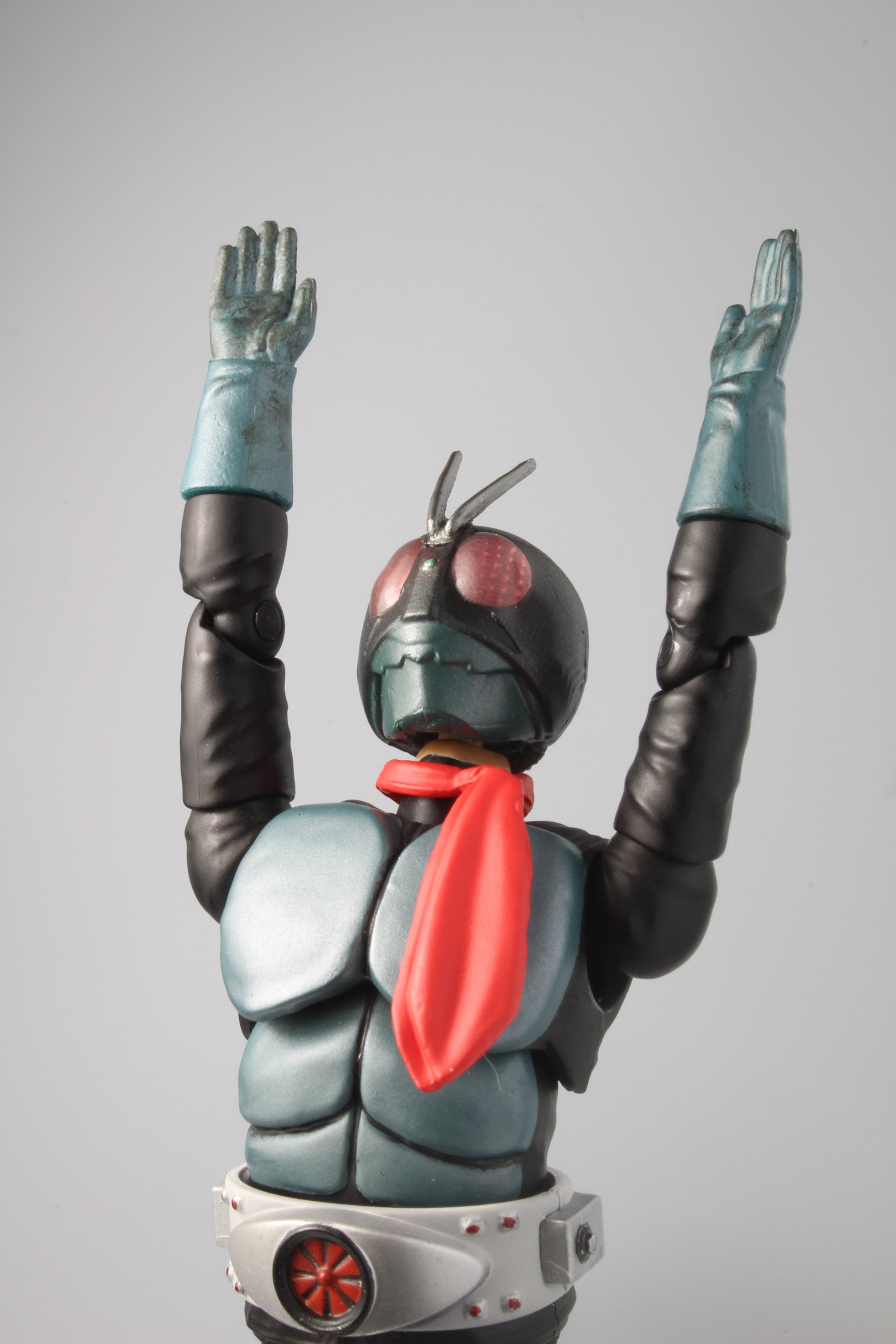 掌動-XX旧1号+本郷ヘッド＆掌動-Xサイクロン号セット：個人改造・塗装品 掌動-XX シン・仮面ライダー 仮面ライダー＆サイクロン号セット