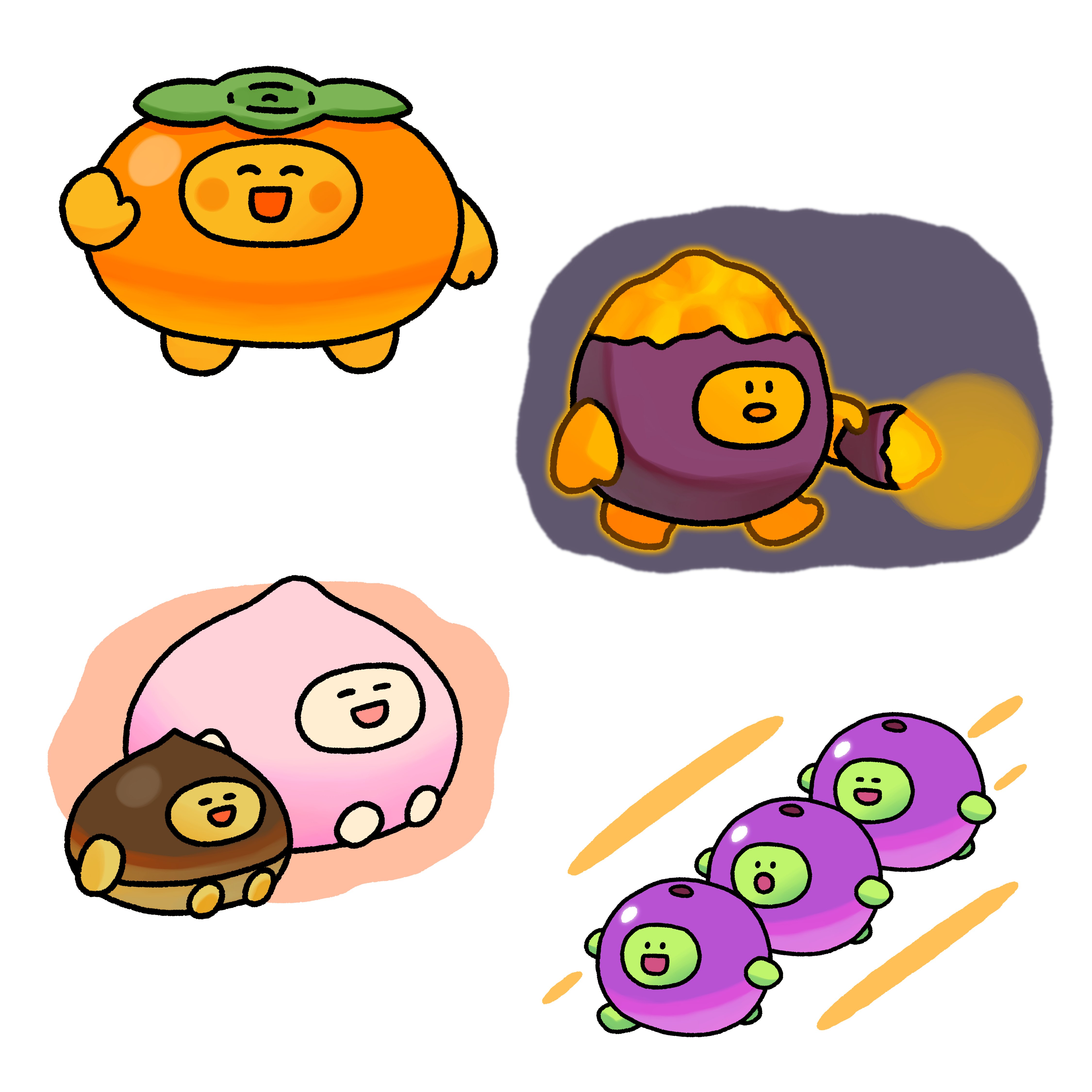 270 リンゴのキャラクターデザイン｜テツロウ（イラストレーター）