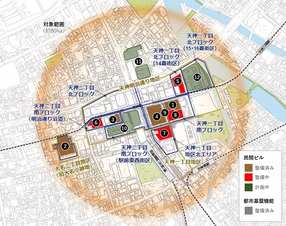 地方移住021 「天神ビッグバン」で新ビル開業 福岡市の明治通りは
