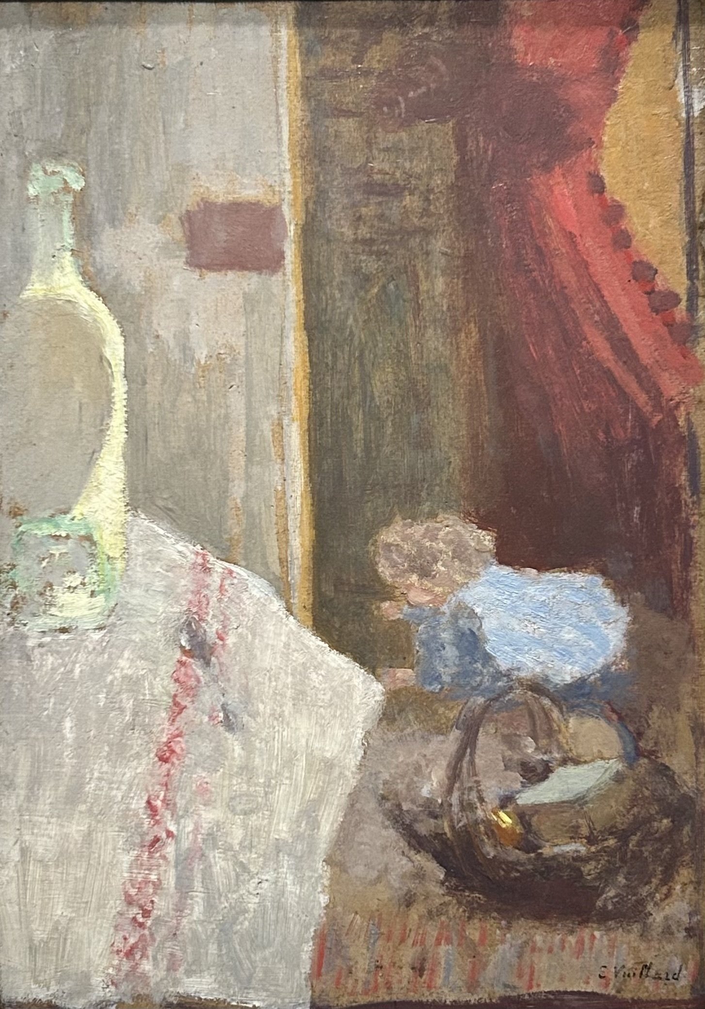 子供のためのオルセー美術館(175)今日は赤で/ブイヤール・部屋の中に