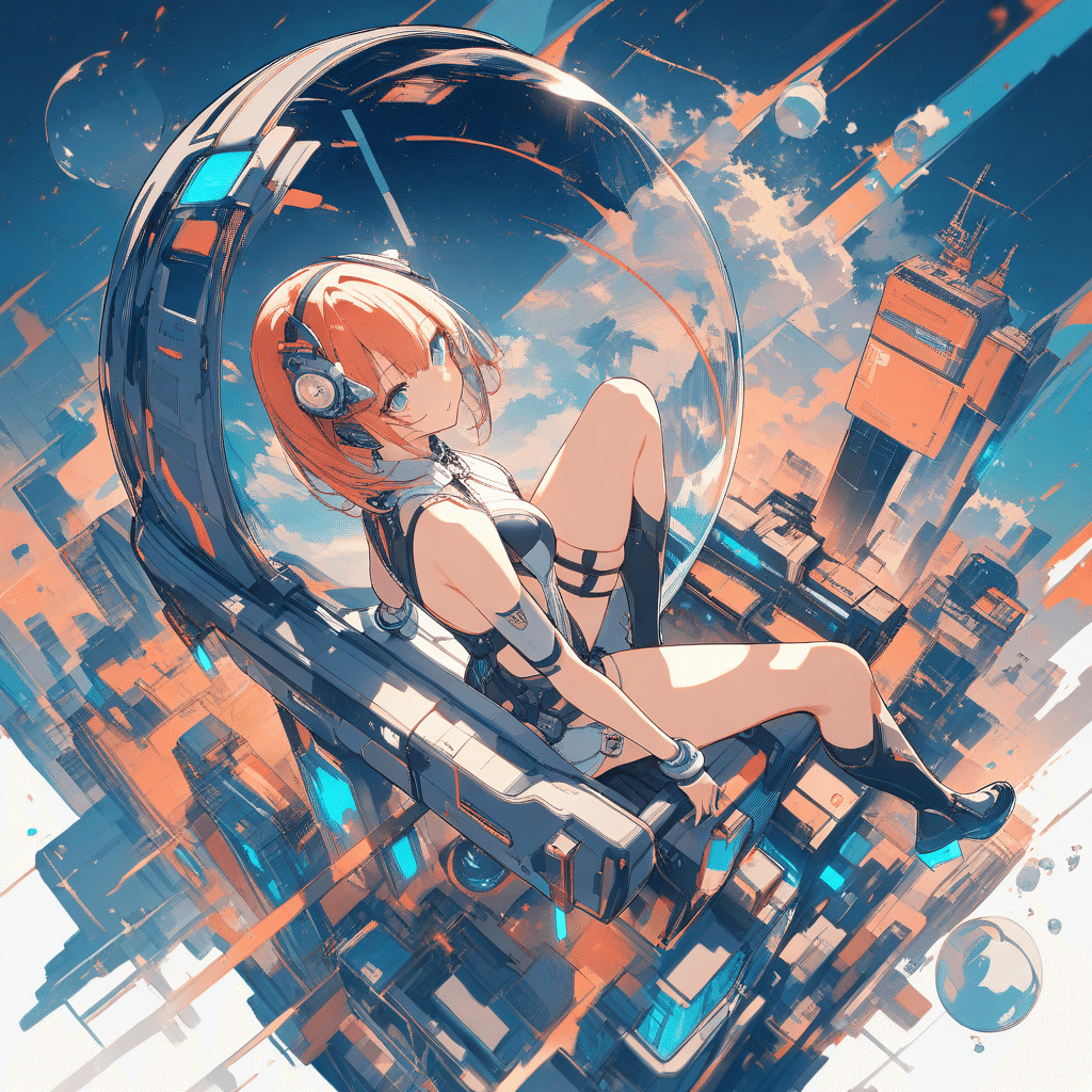 イラスト　ポップ画　オリジナル　アニメ風　自作画 ぼかし効果で輝く！アニメ風のイラストを描いてみよう