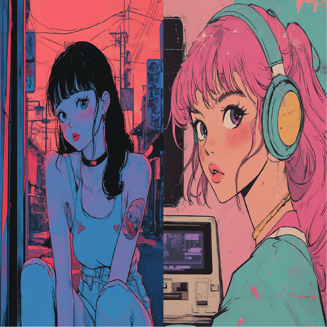 MidjourneyV6.1】アニメ風イラストを作る方法・プロンプト一覧｜ダミー