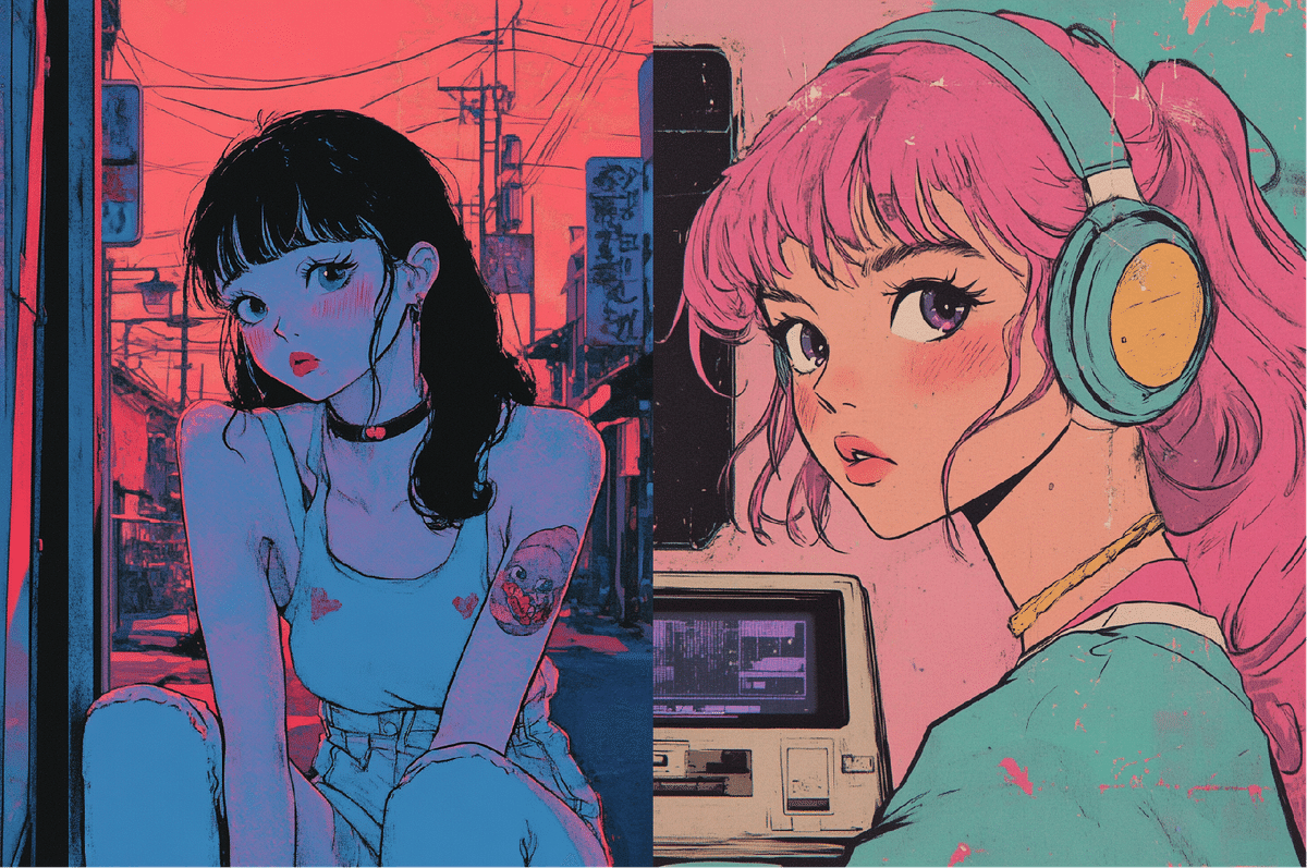 アニメ風キャラクター 絵画 ゲームやアニメのキャラを日本の浮世絵にした？イラストレーター