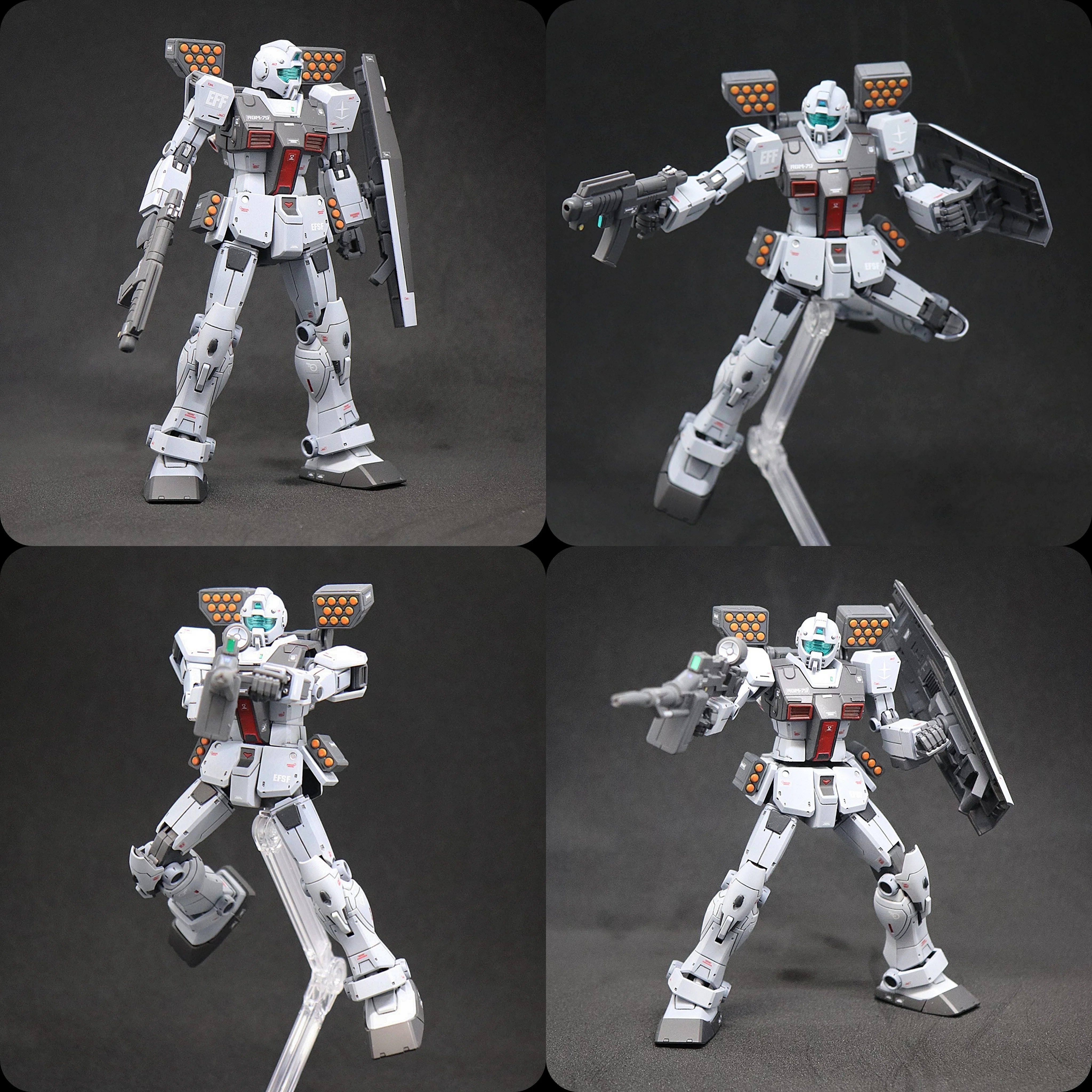 HG ジム(ショルダーキャノン/ミサイルポッド装備)｜まっさ