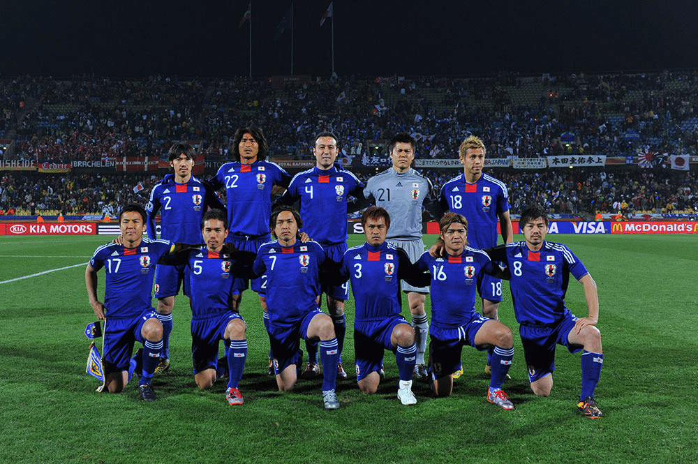 未使用タグ付 2010南アフリカW杯 サッカー日本代表 デンマーク戦限定 ♯18 決勝トーナメント進出!!!] 日本 vs デンマーク FIFAワールド