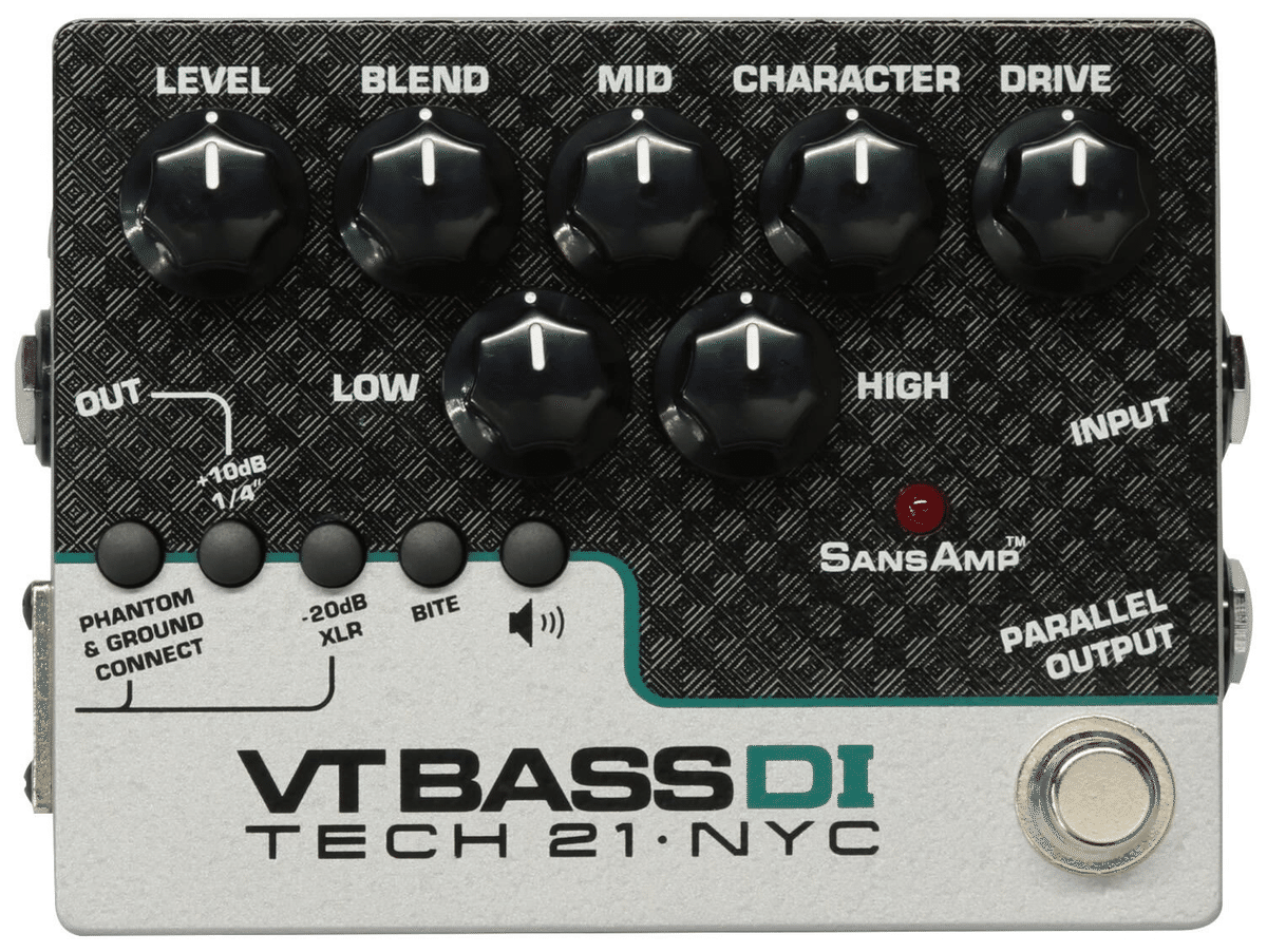 100%アナログのSansAmp技術搭載多機能ベース用ペダル「TECH21 VT BASS