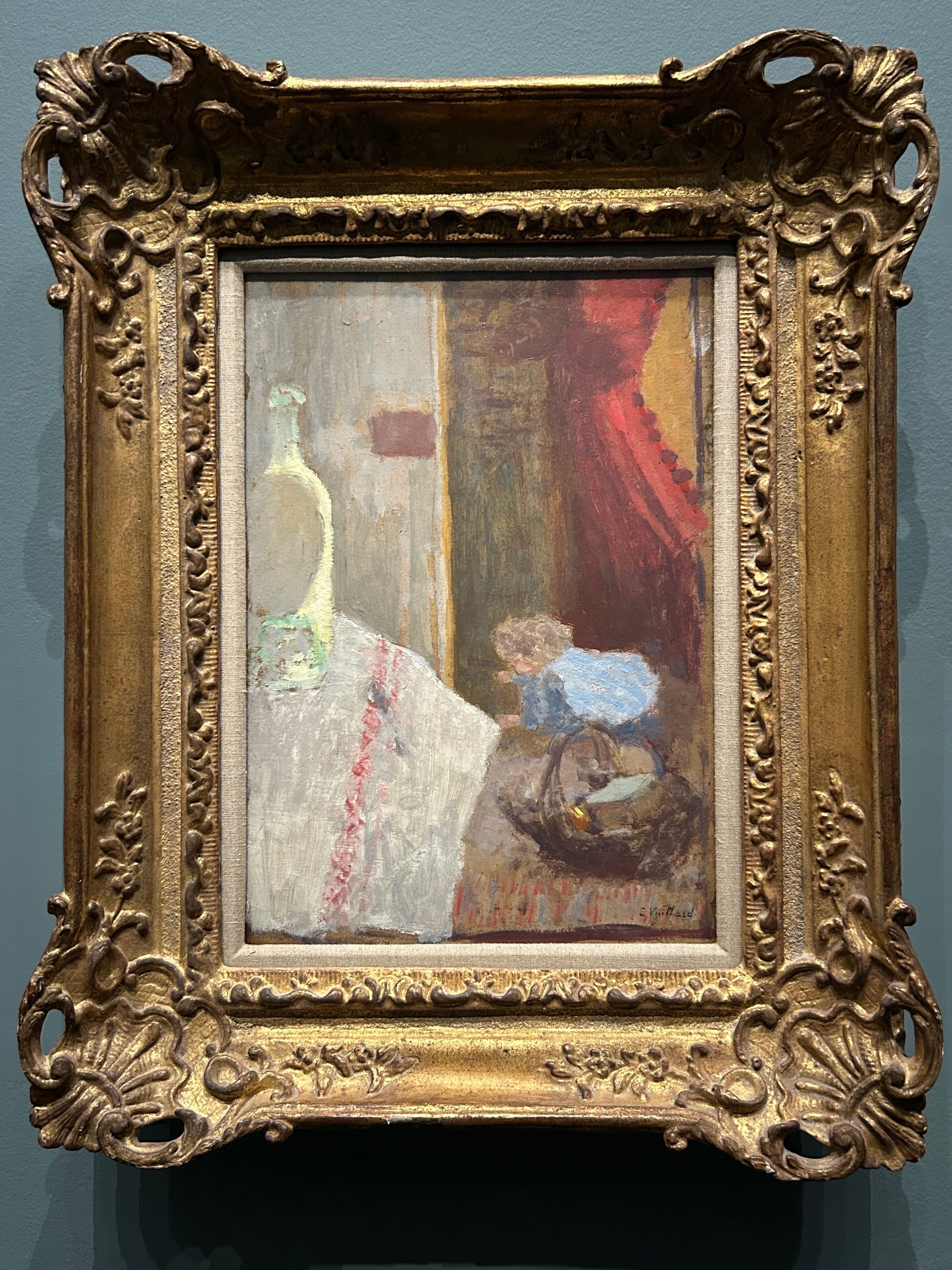 エドゥアール・ヴュイヤール、海外版超希少レゾネ、新品額付 子供のためのオルセー美術館(175)今日は赤で/ブイヤール・部屋の中に