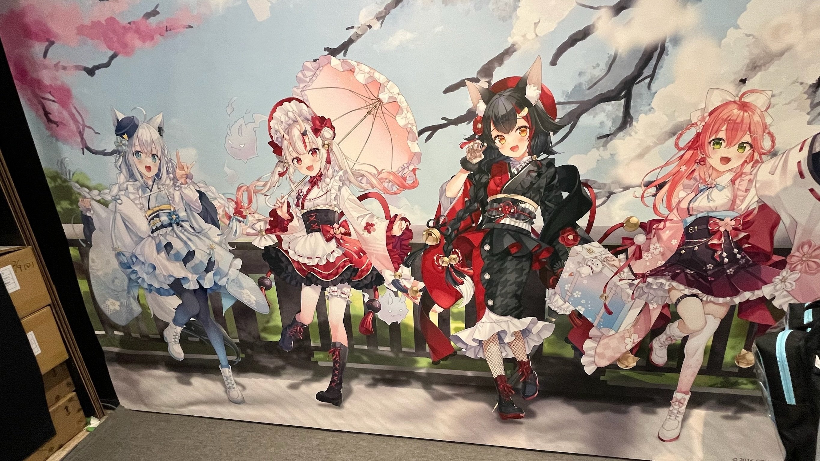 春風ページ ホロライブ ホロツリ～春風花舞～ 法被 白上フブキ 脱ぎ捨て