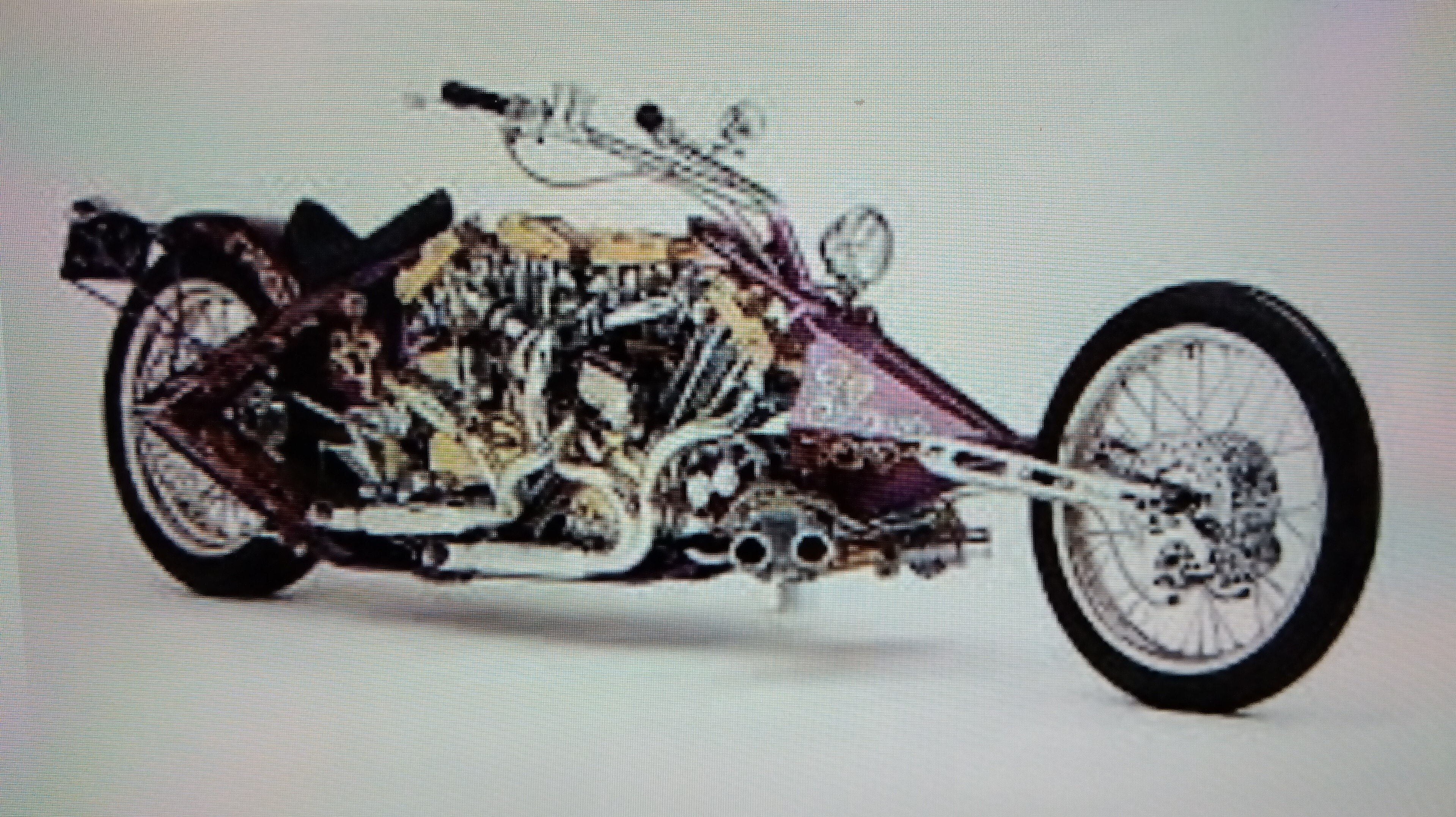 チョッパー 1996 XLH1200 RIGID CHOPPER エボスポ リジットチョッパー - YouTube