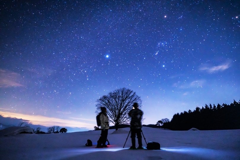 ✨雪原の星空ガールズ✨|ひでゆき 星の写真家 ✨雪原の星空ガールズ✨|ひでゆき 星の写真家