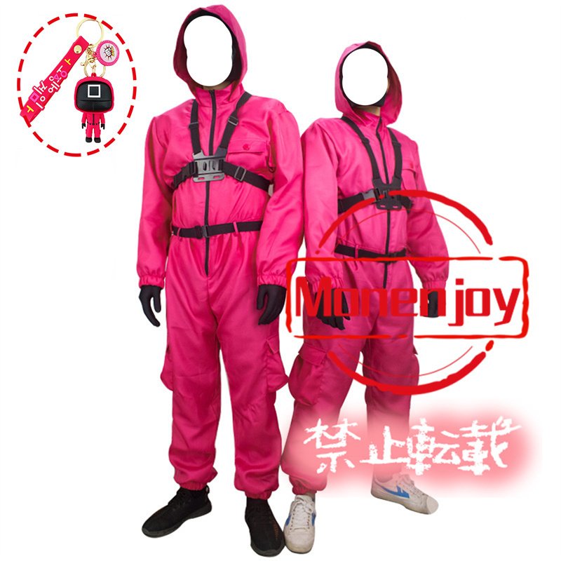 【レア】イカゲーム　つなぎ　ピンクガード　コスプレ　Mサイズ　エンスカイ Netflixシリーズ「イカゲーム」シーズン2のPOP UP STOREが期間限定OPEN