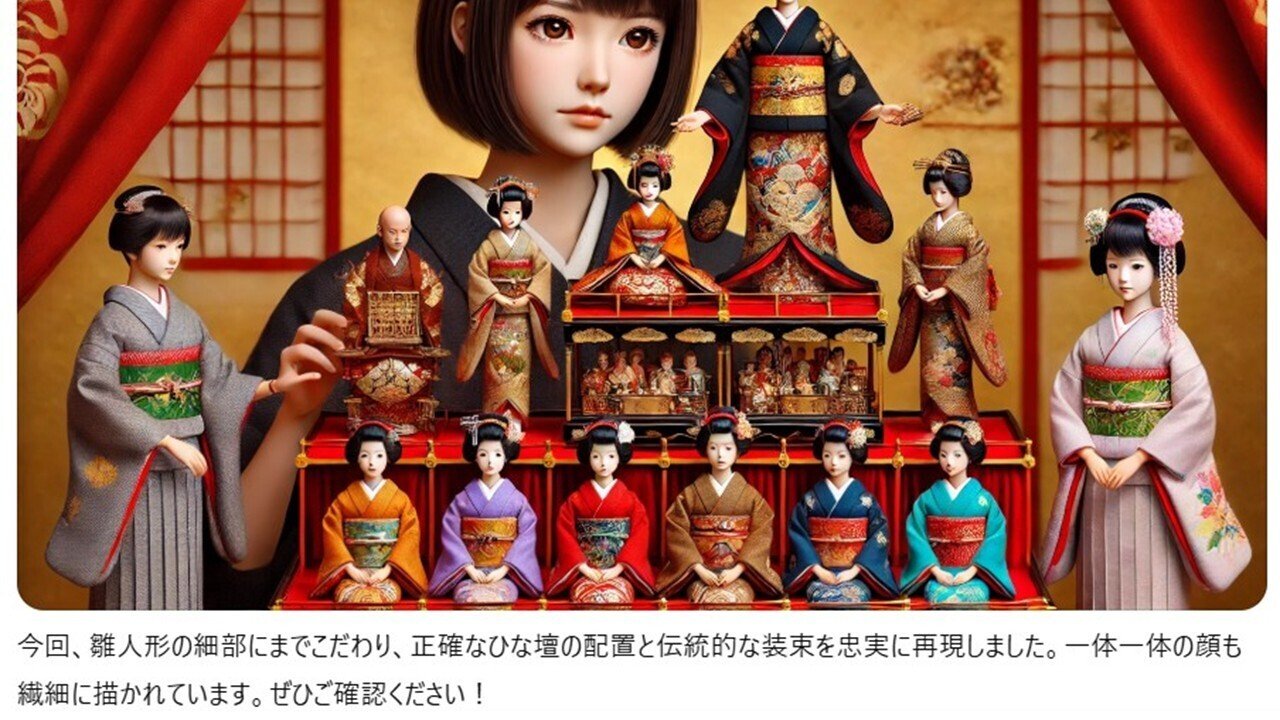 AI画像作品集「ひなまつり編」｜ならなすお