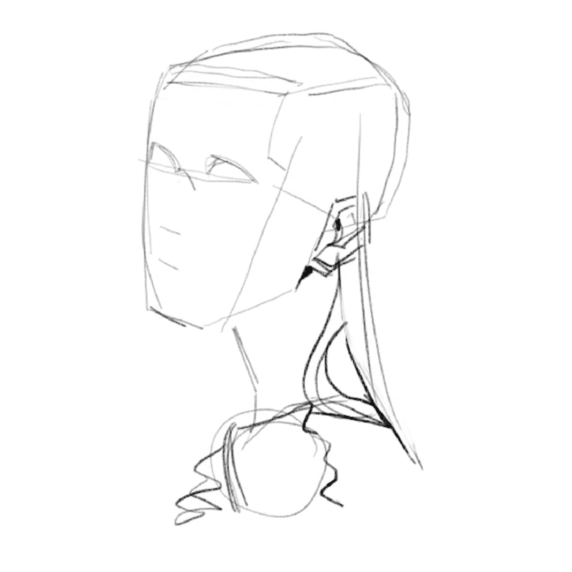 絵】たくさんお顔を模写｜DONUT