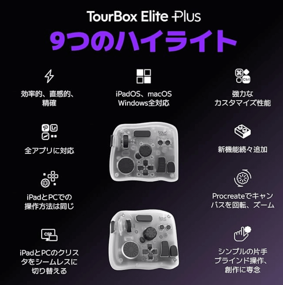 完璧すぎて可愛げがない ガジェット]あの左手デバイスのTourBoxからついにTourBox Elite その他