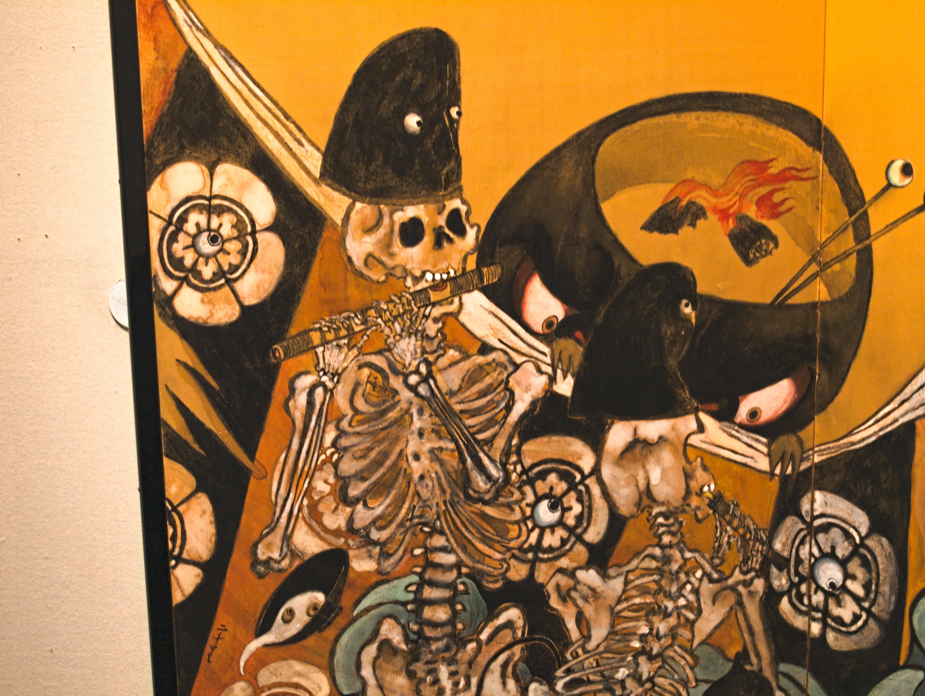 ふぅ神様「絵画」原画 2022年度作品『風神 雷神(ふうじん らいじん)』原画/作：立田 龍宝 #1