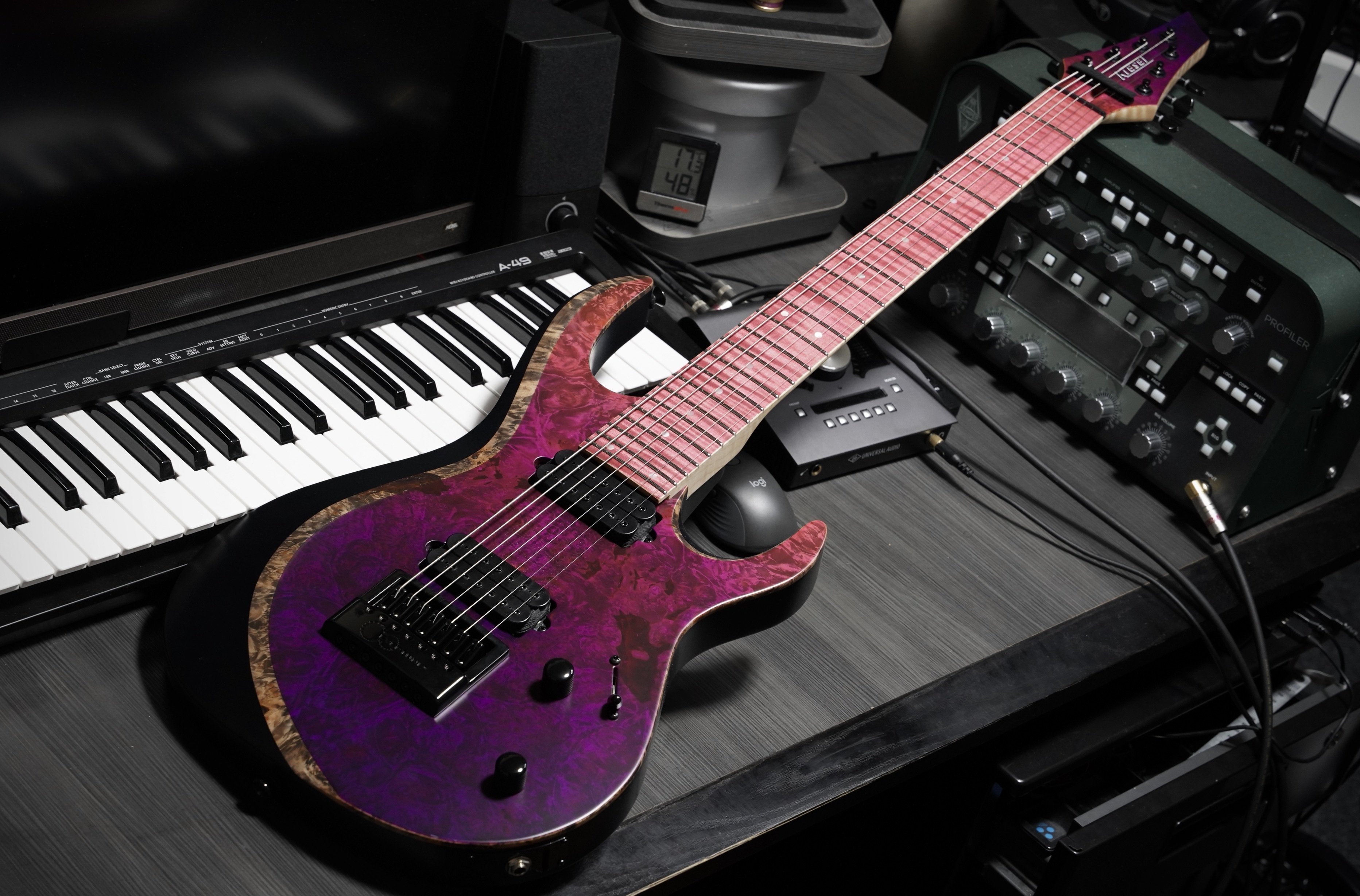 kiesel zeus ヘッドレス ステンレスフレット エボニー指板 自分の機材の話 kiesel zeus｜こいで@Fall of Tears