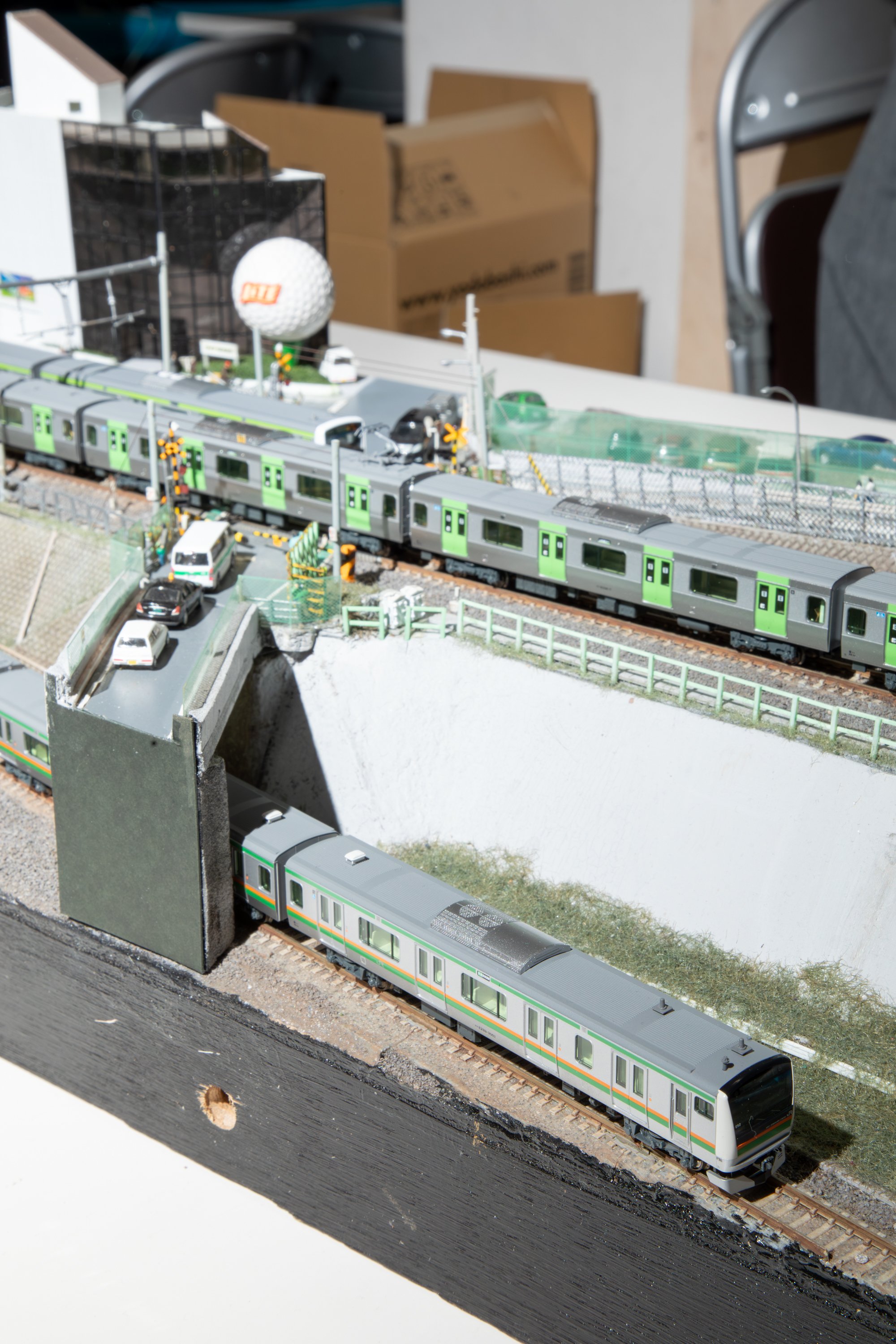 No.57鉄道Nゲージジオラマ車両、貨車 バス等付き No.57鉄道Nゲージジオラマ車両、貨車 バス等付き