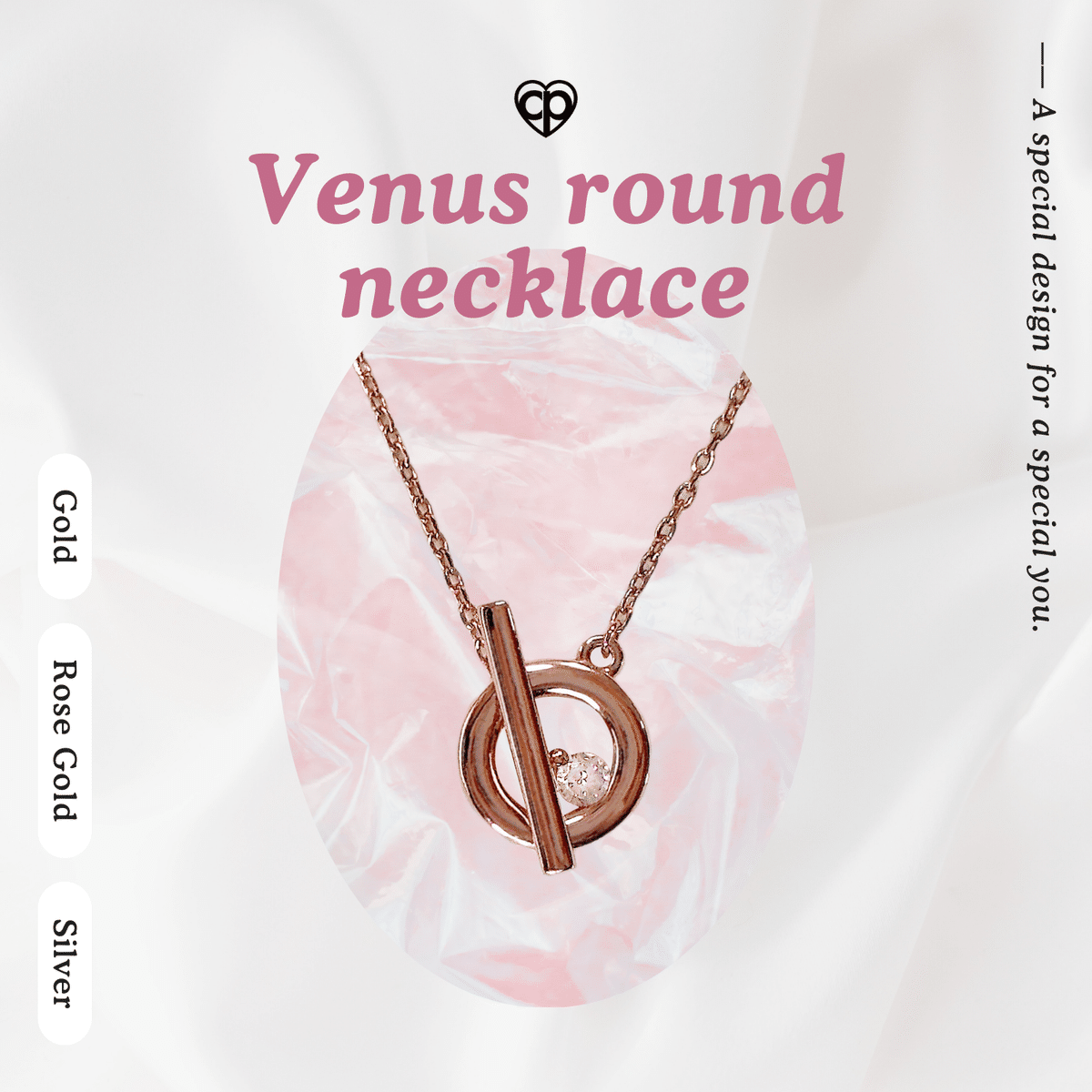 Venus round necklace