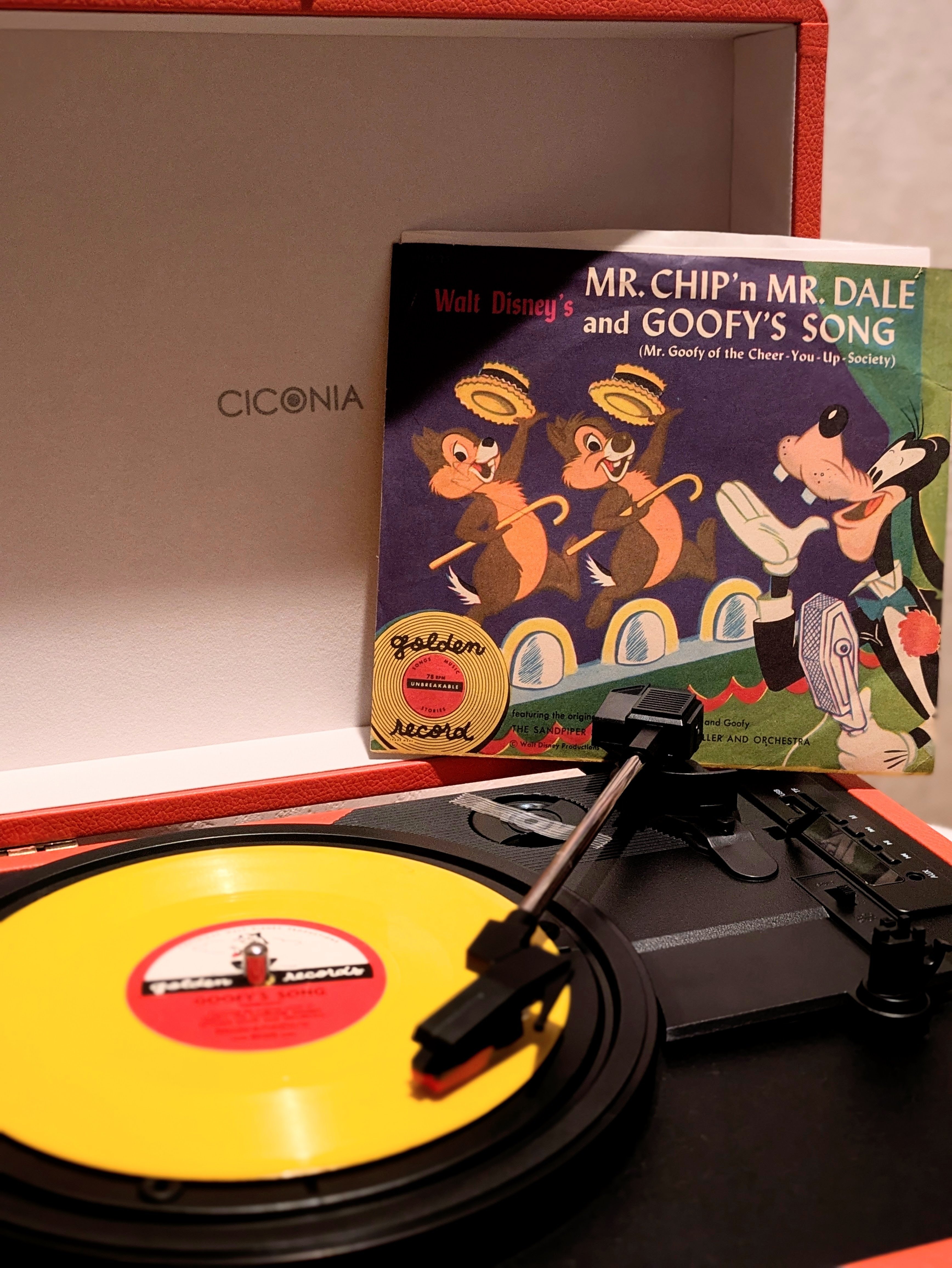 Mickey Mouse レコードプレーヤーとDISCOレコードセット