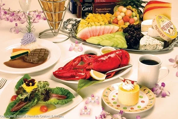 スター・オブ・ホノルル号&nbsp;3スタープランの食事