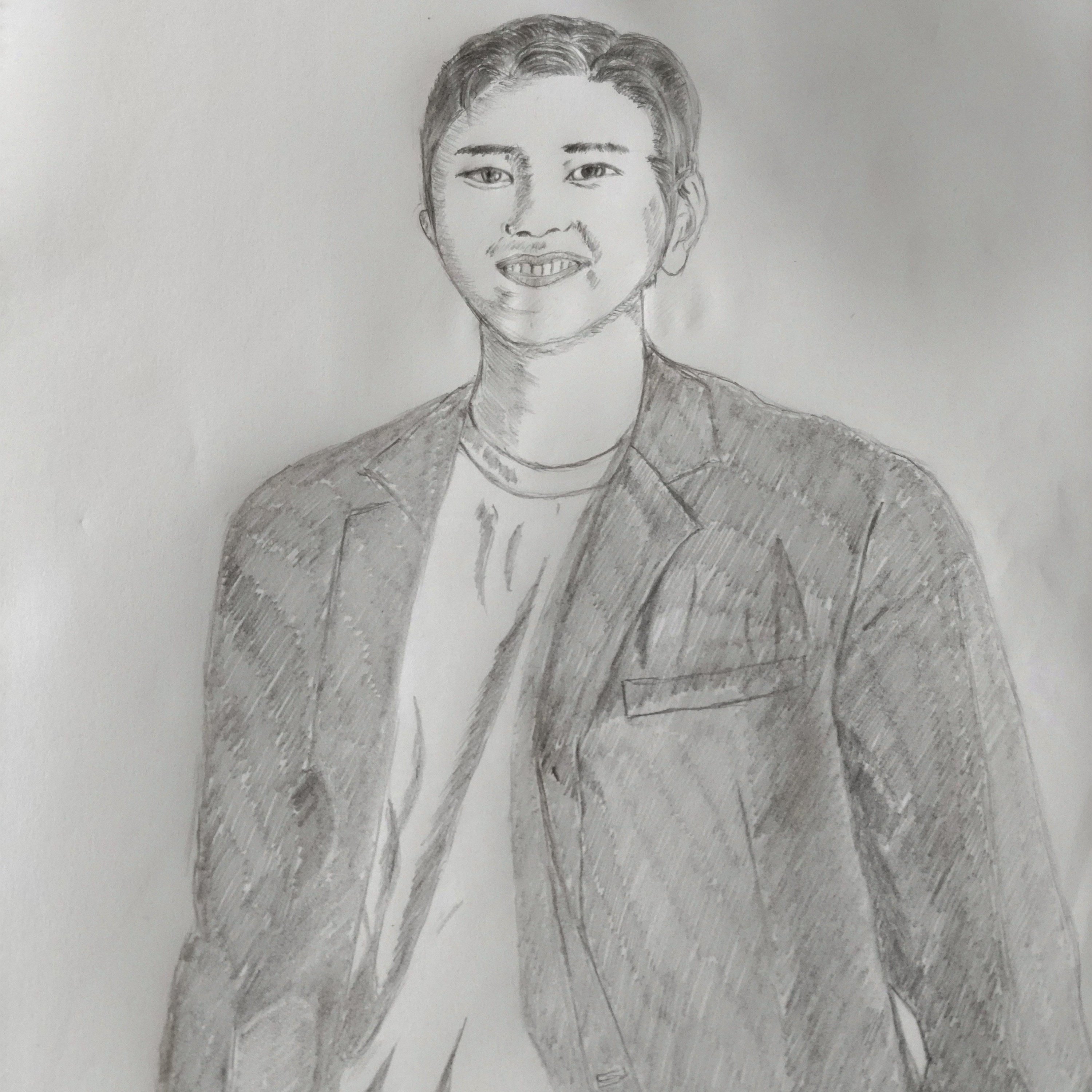 私の鉛筆画#絵#大谷翔平#坂本龍一#猫｜眠利猫