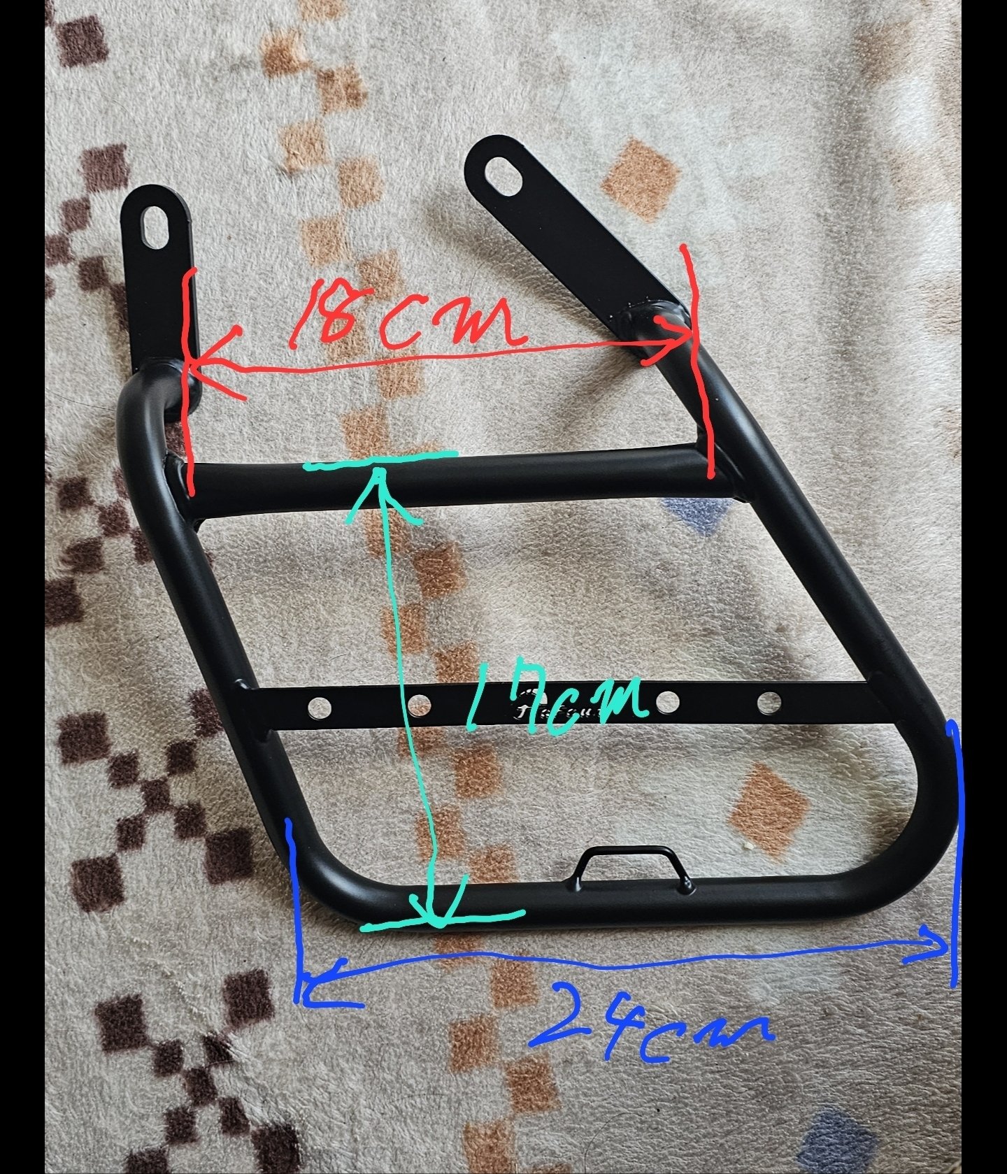 スペシャルパーツ武川 (TAKEGAWA) サイドバッグサポート L(ブラック