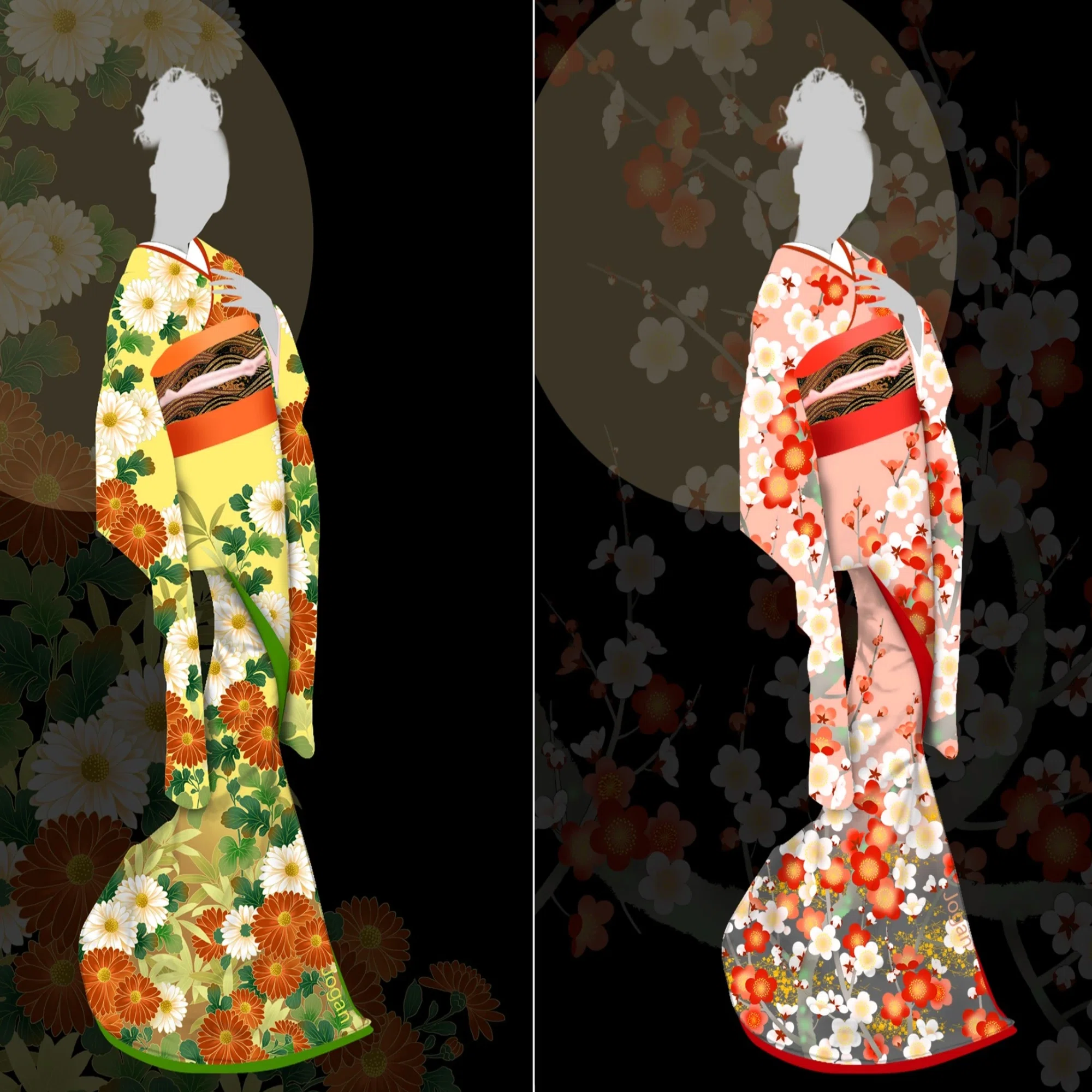 伝統デザインの描き方・着物図案オンライン講座。受講生募集中｜成願