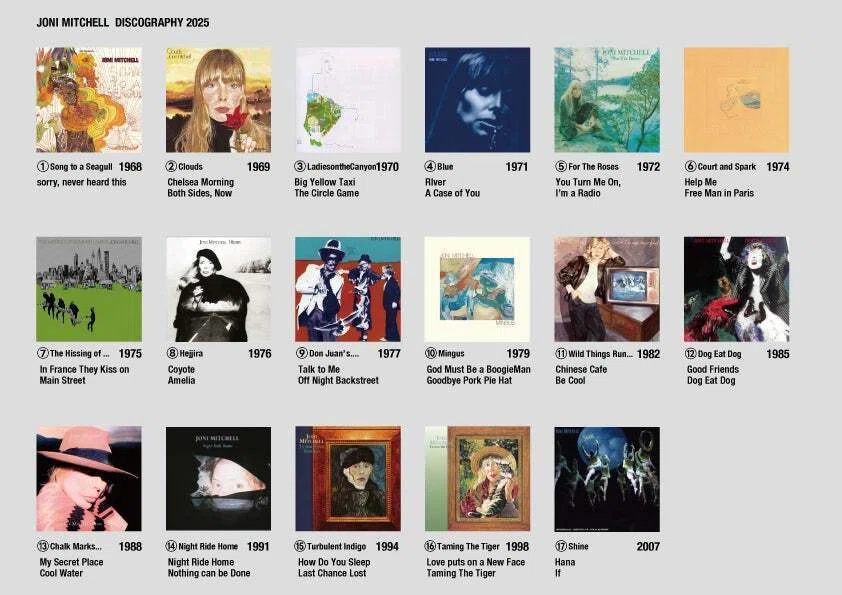 Joni Mitchell【全アルバム】この『超弩級』アーティストをどう聴くか