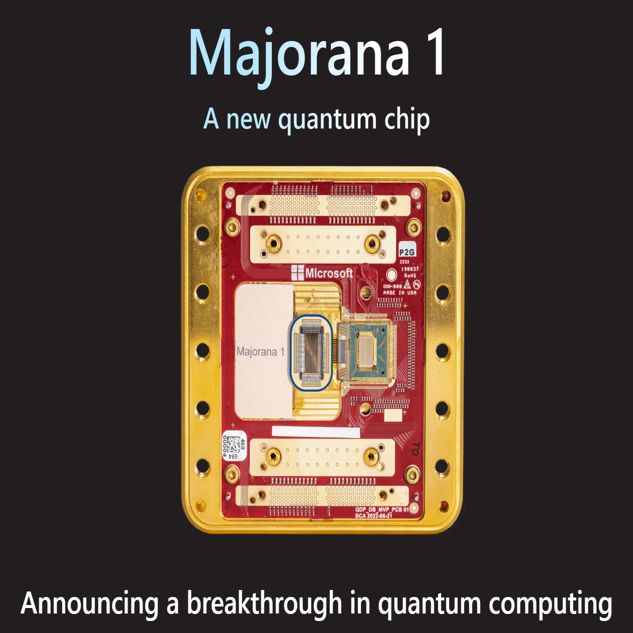 Microsoft、量子コンピューティングの新たな道を切り開く「Majorana 1」チップを発表｜daka | Microsoft | AI