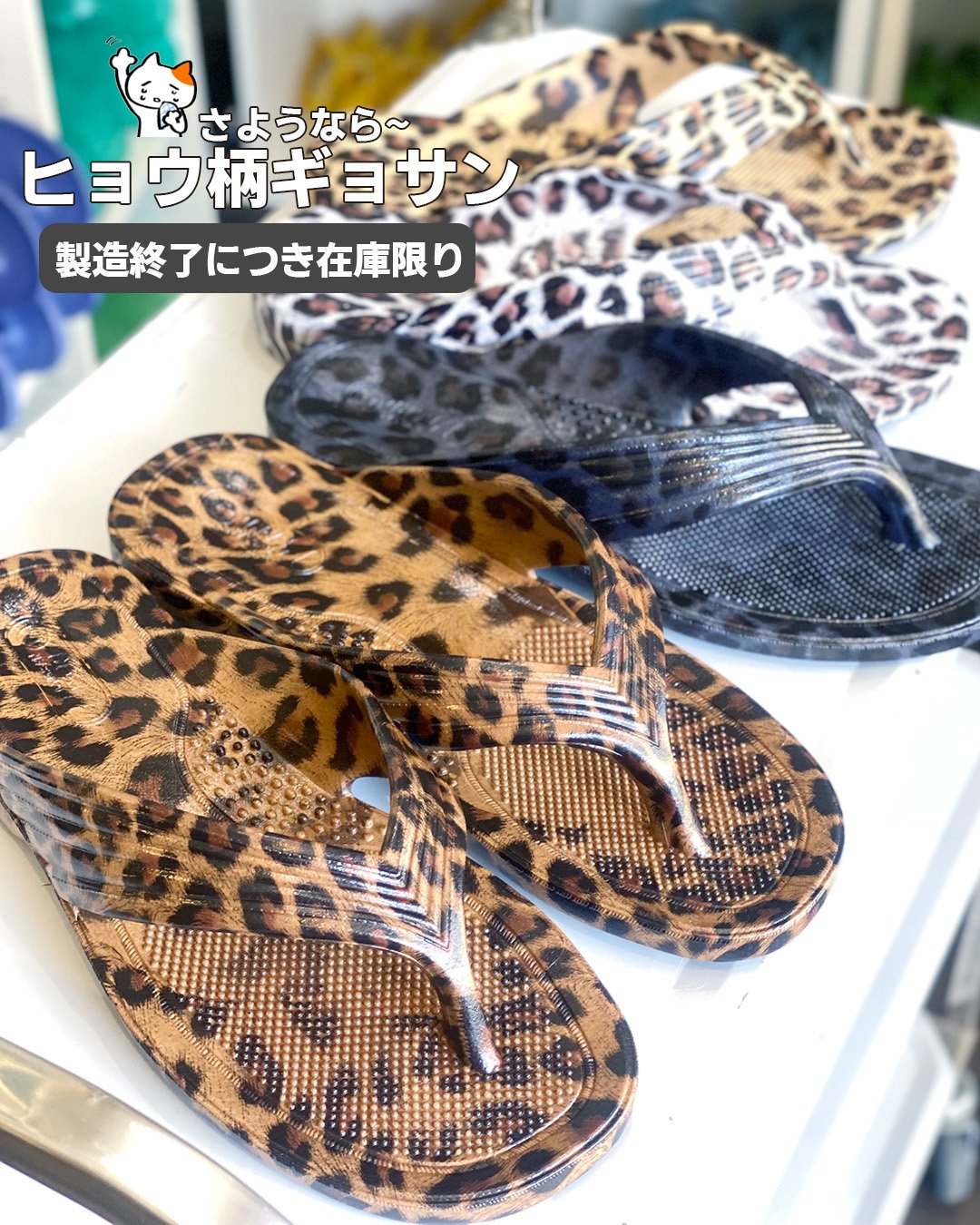 極美品【MANA】マナ レオパード ヒョウ柄　サンダル　本革 リゲッタカヌー RegettaCanoe CJLW-5535 ウェッジサンダル