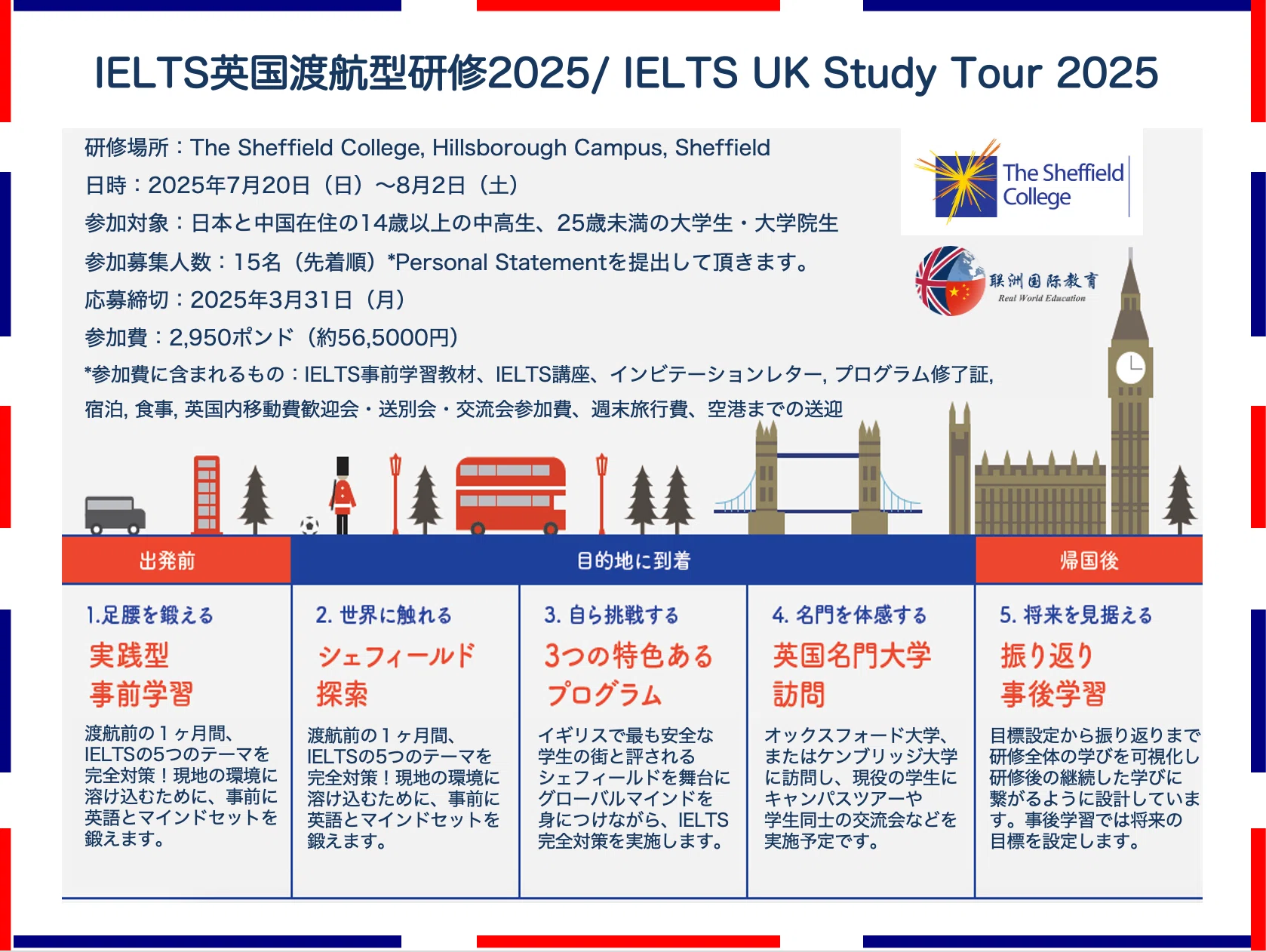 IELTS対策渡航型研修2025/ IELTS UK Study Tour 2025｜嶋津幸樹/ Koki