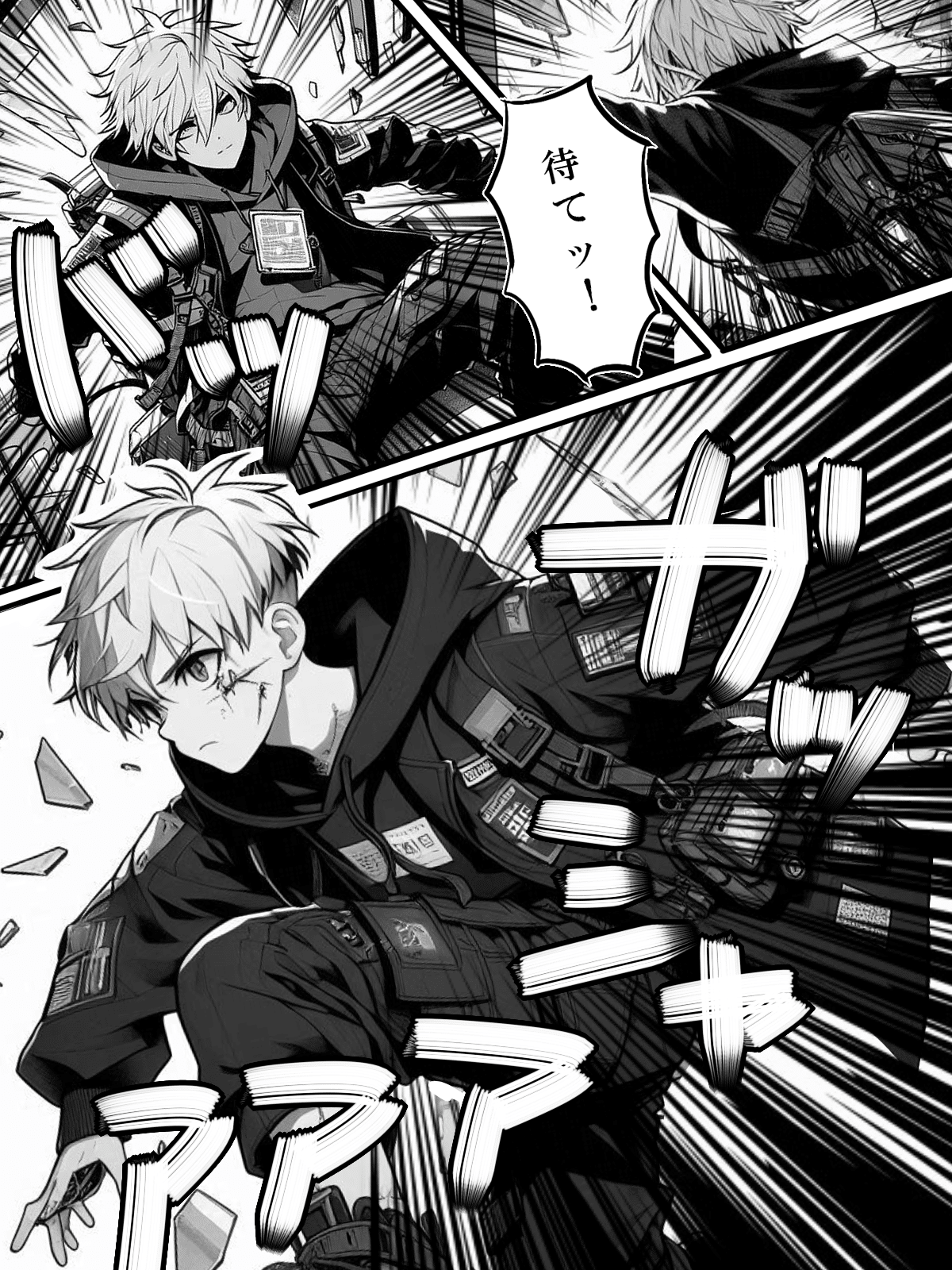 イラスト　ポップ画　アニメ　漫画　自作画　オリジナル イラスト ポップ画 アニメ 漫画 自作画 WIND BREAKER - 桜 遥