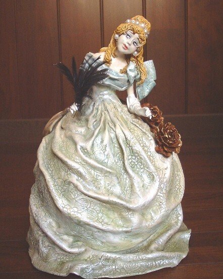 紙粘土に布を貼った創作人形 紙粘土 - 人形の人気通販 | minne byGMO