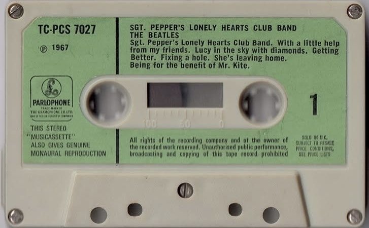 UK製カセット：ビートルズ最初のテープは「Sgt. Pepper's Lonely
