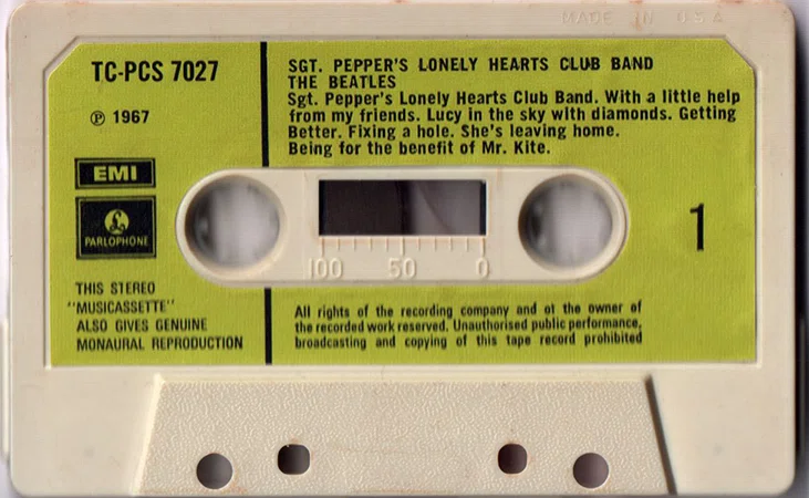 UK製カセット：ビートルズ最初のテープは「Sgt. Pepper's Lonely