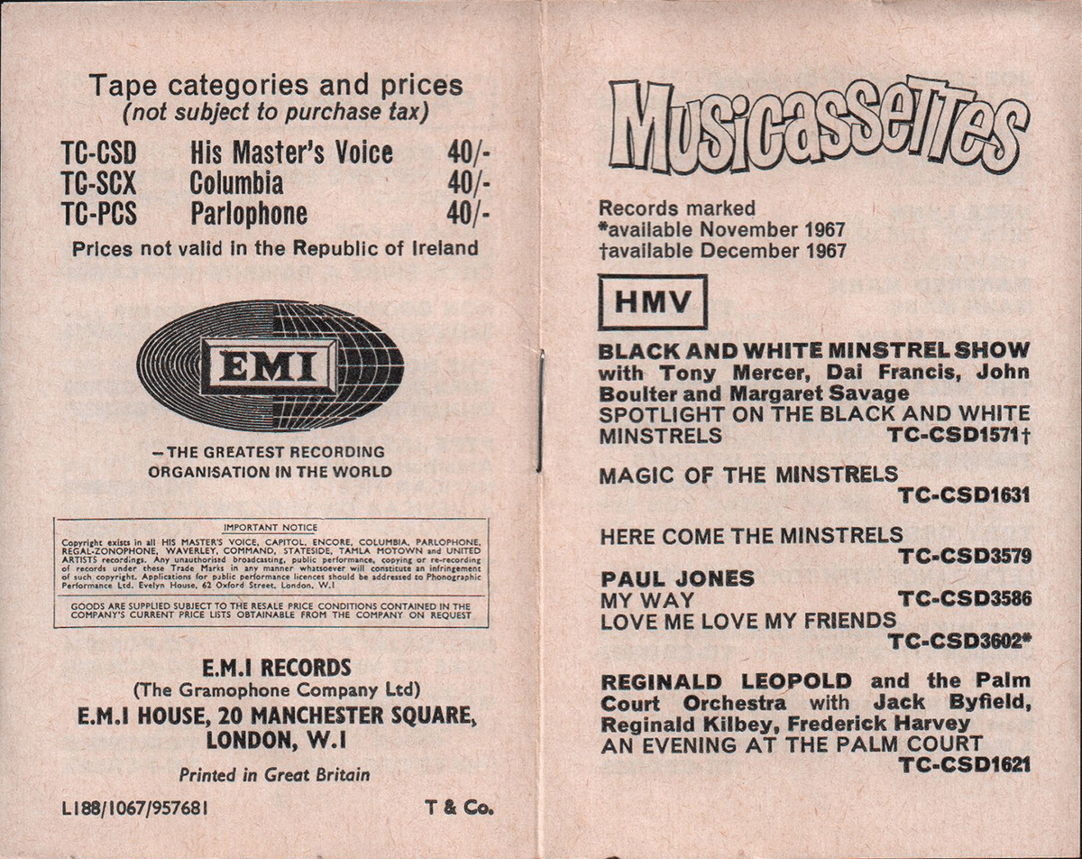 UK製カセット：ビートルズ最初のテープは「Sgt. Pepper's Lonely