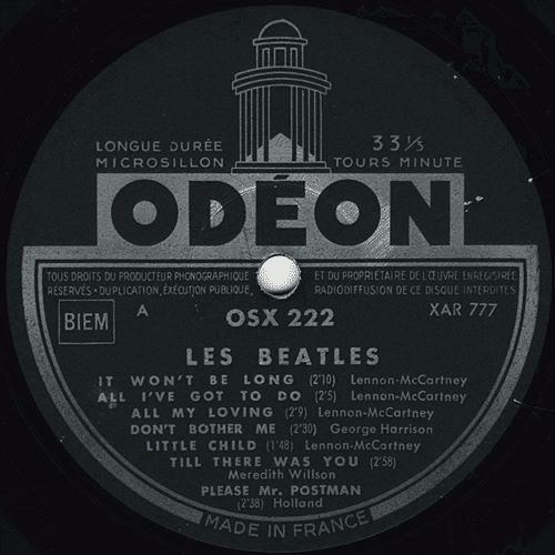 仏盤LP:「Les Beatles（With The Beatles）」1st. Press ダーク