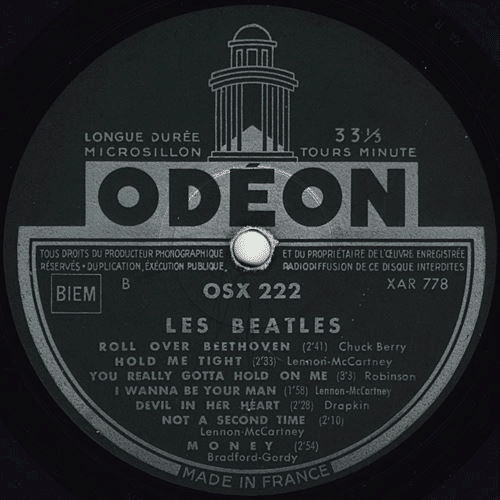仏盤LP:「Les Beatles（With The Beatles）」1st. Press ダーク
