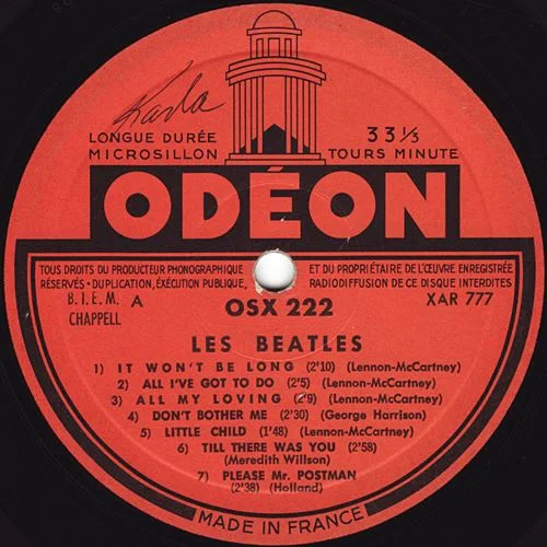 仏盤LP:「Les Beatles（With The Beatles）」1st. Press ダーク
