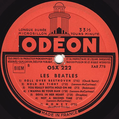 仏盤LP:「Les Beatles（With The Beatles）」1st. Press ダーク