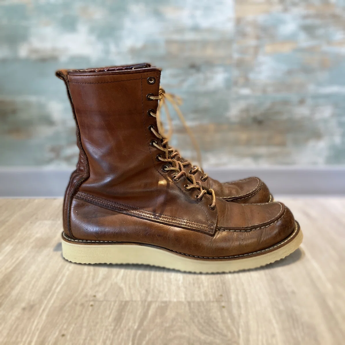 ユーズドソールカスタムブーツ(BASE/メルカリSHOPS)】RED WING/レッド 