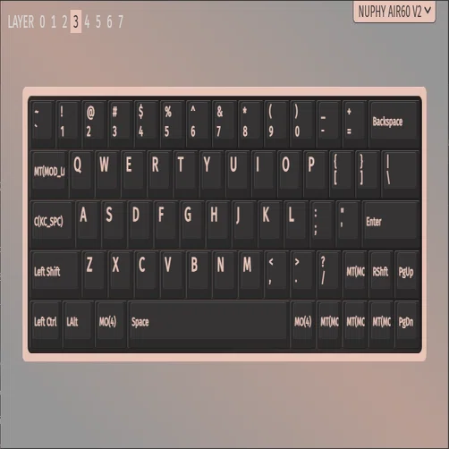 NuPhy Air60 V2のキーマッピング 2025/02/23｜Na2Alpha