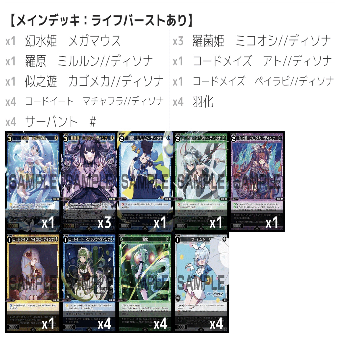 東京GPで使用したチームみこみこについて【ウィクロス WIXOSS】｜社畜