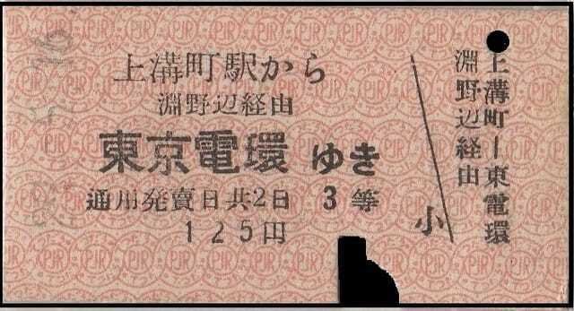 硬券0150 神奈川中央交通｜バス船舶硬券切符研究会