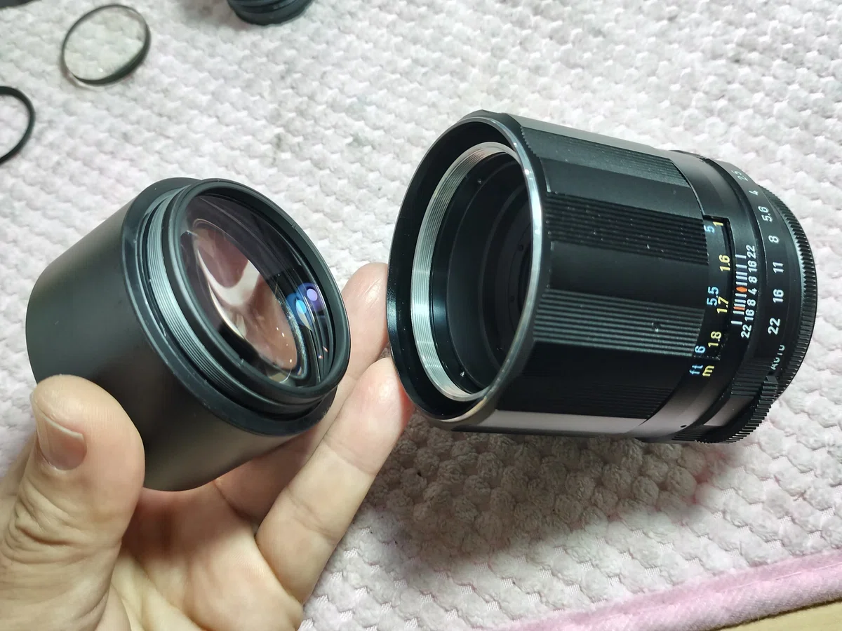 Pentax Super-Multi-Coated Takumar 135mm F/2.5 6枚玉の分解 