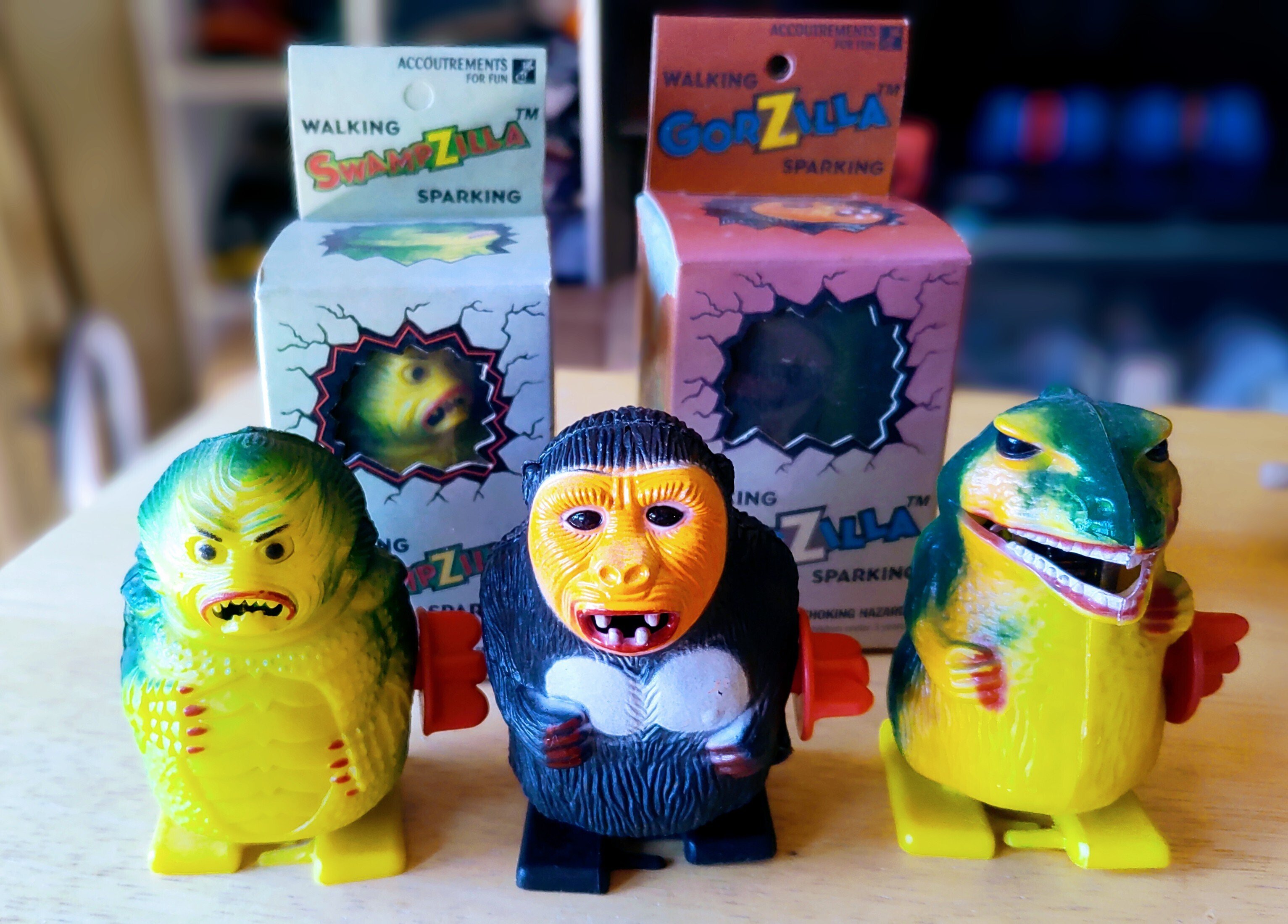 当時物 ザザーン ゼンマイ歩行 トコトコ ソフビ 怪獣 当時物 ザザーン