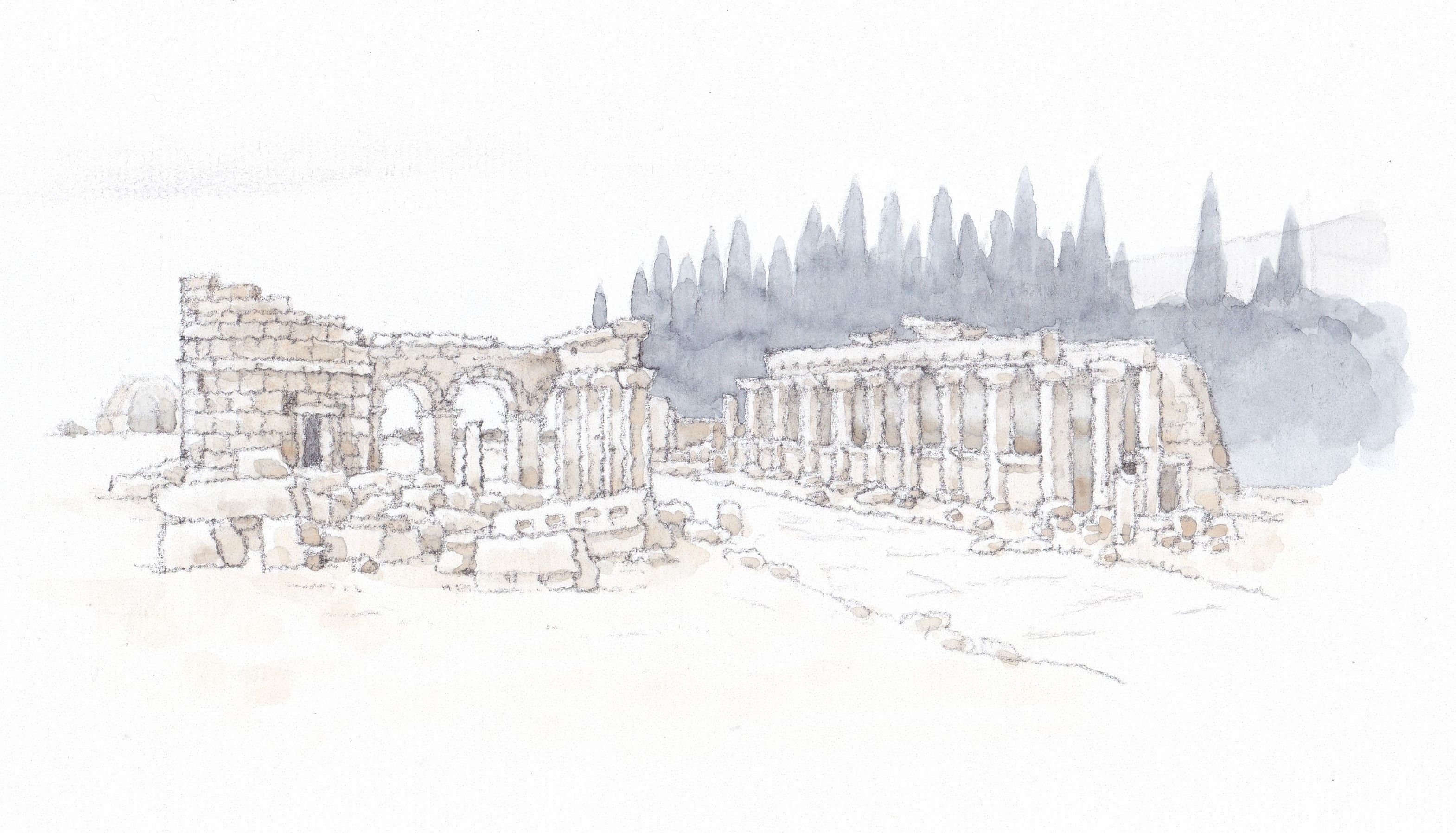 古い旅の絵」#38 トルコ ④ （Turkey ④）｜isoBe seisaku