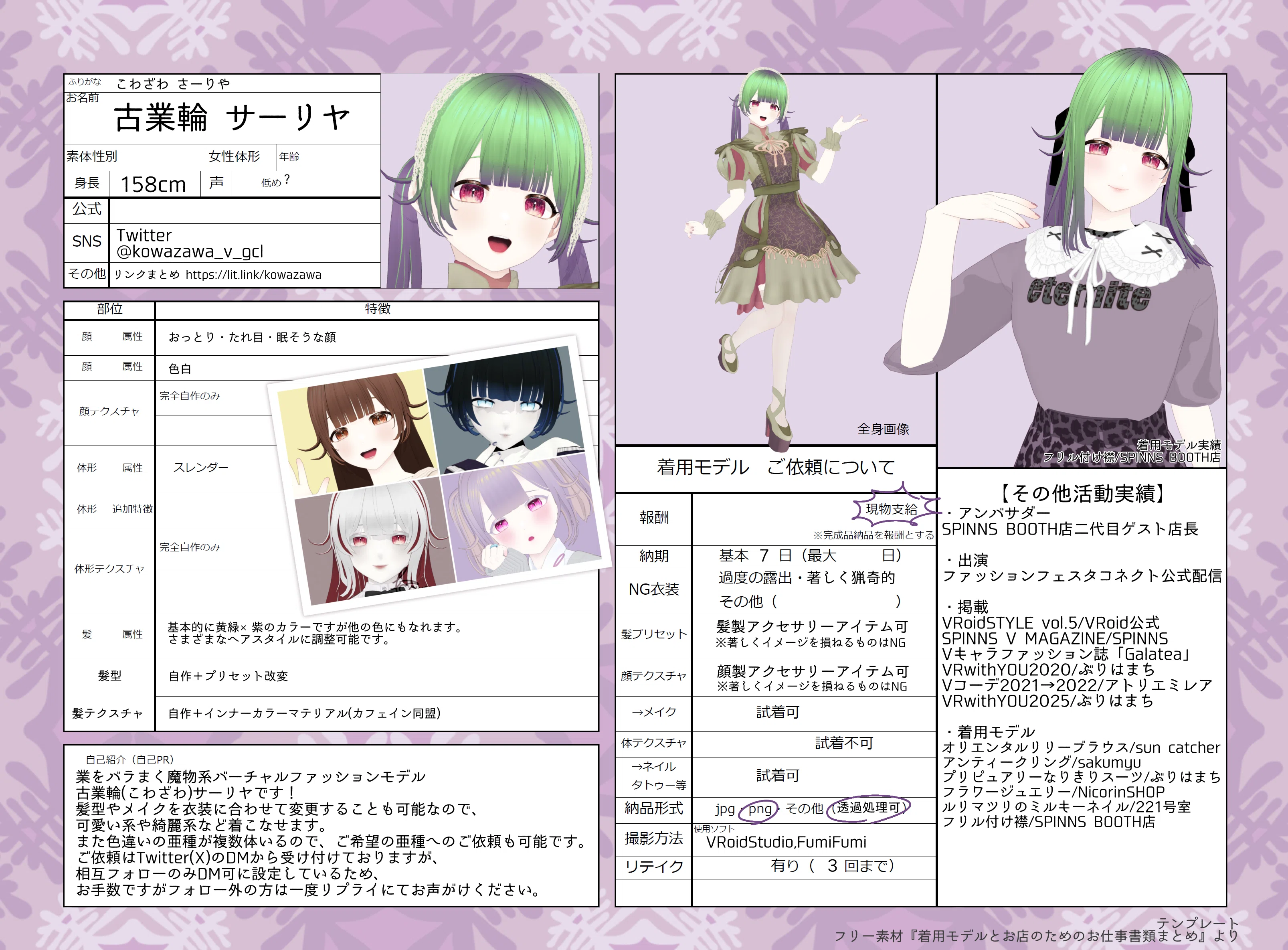 仕事依頼】依頼用要項記事まとめ【着用モデル/企画/イラストなど