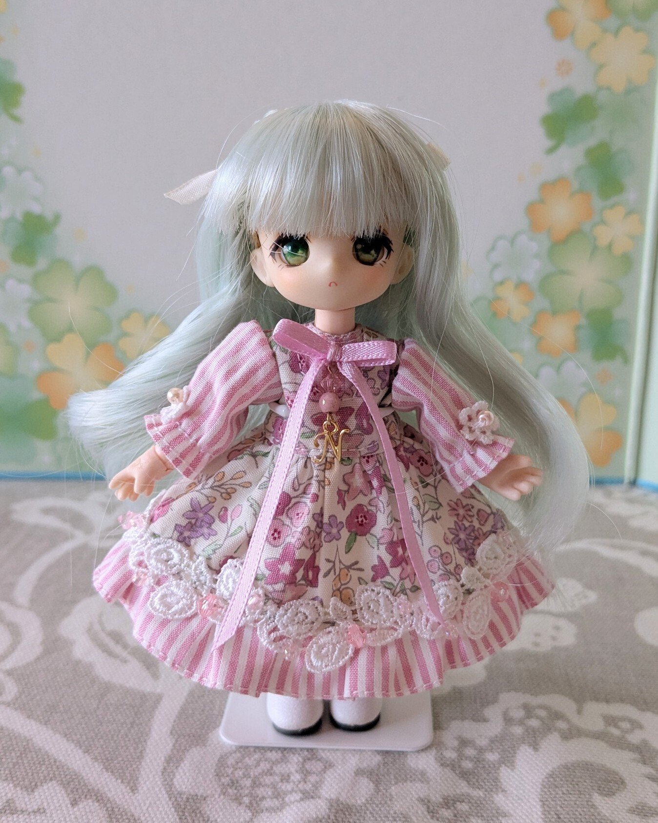 BJDドール用 お洋服 ロリィタ 花柄 女の子用 Blythe/幼SD/DSD/SD